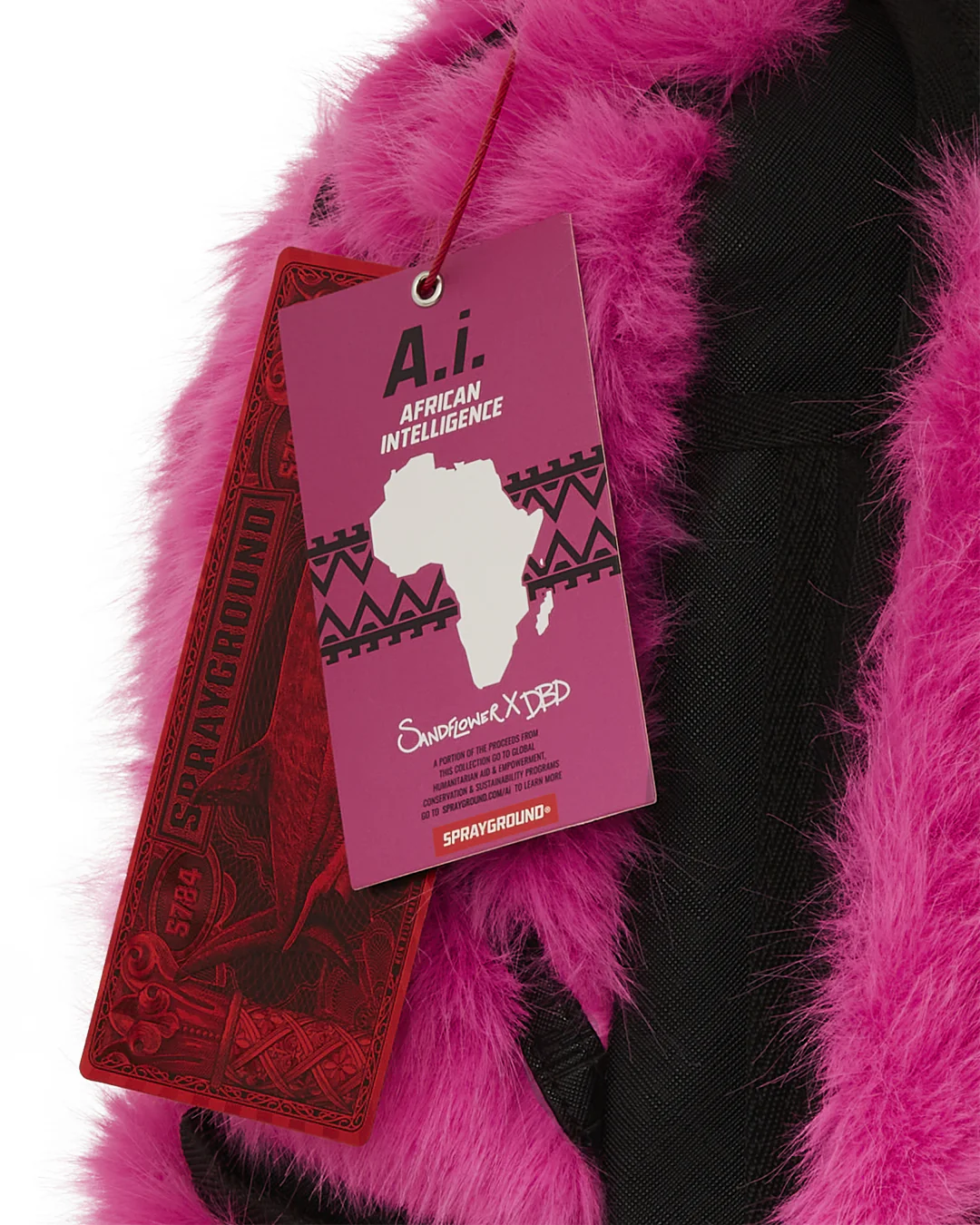 A.i. Pink Fur Backpack - Image 10