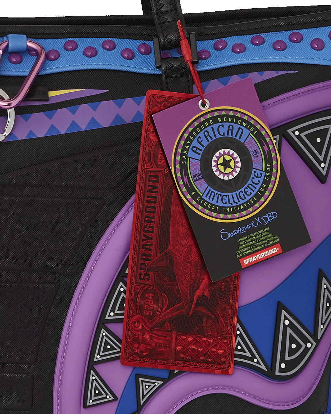 A.i. Purple Wonderland Tote - Image 9