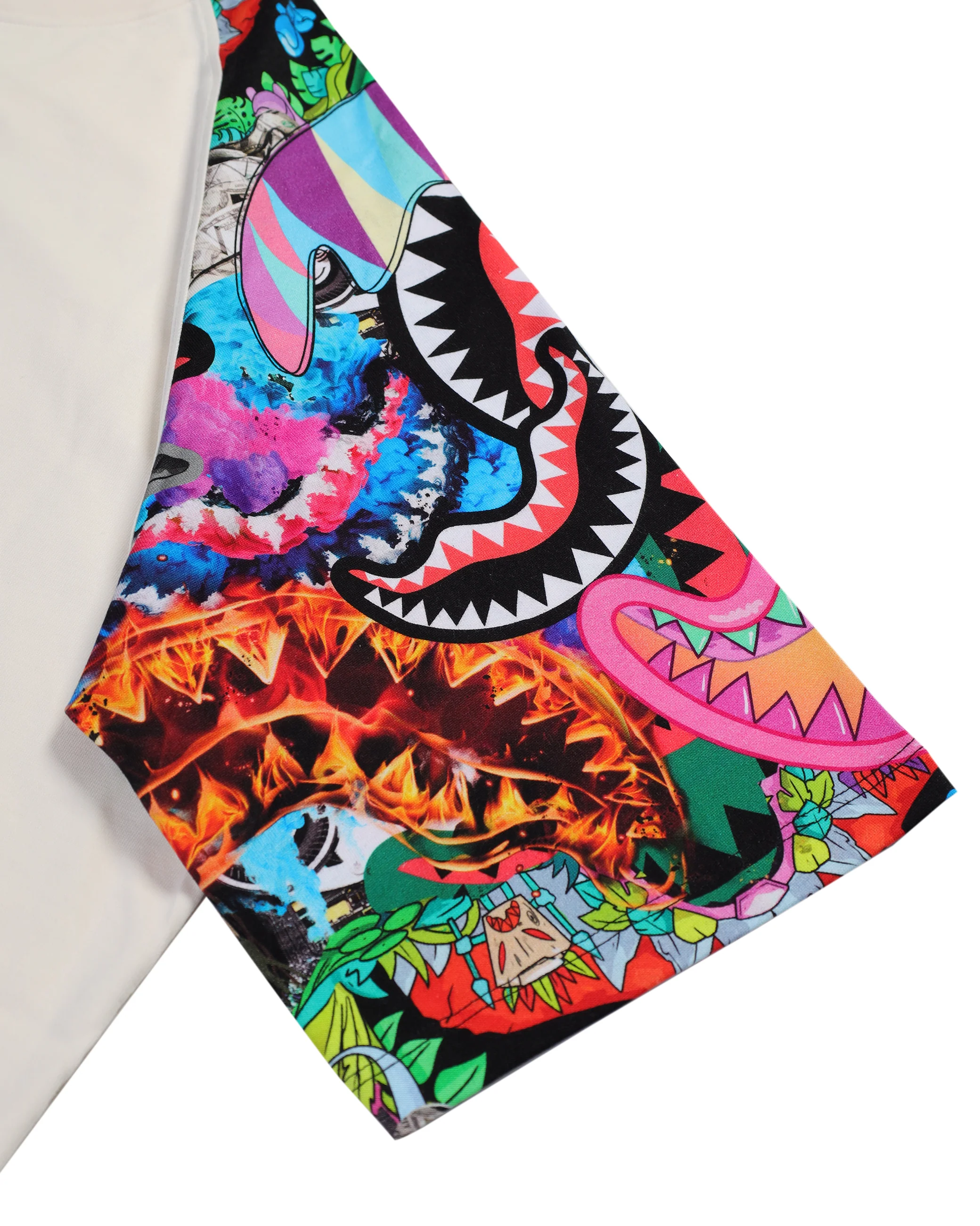 ALL THE SHARK RAGLAN OVER T-SHIRT - Image 4