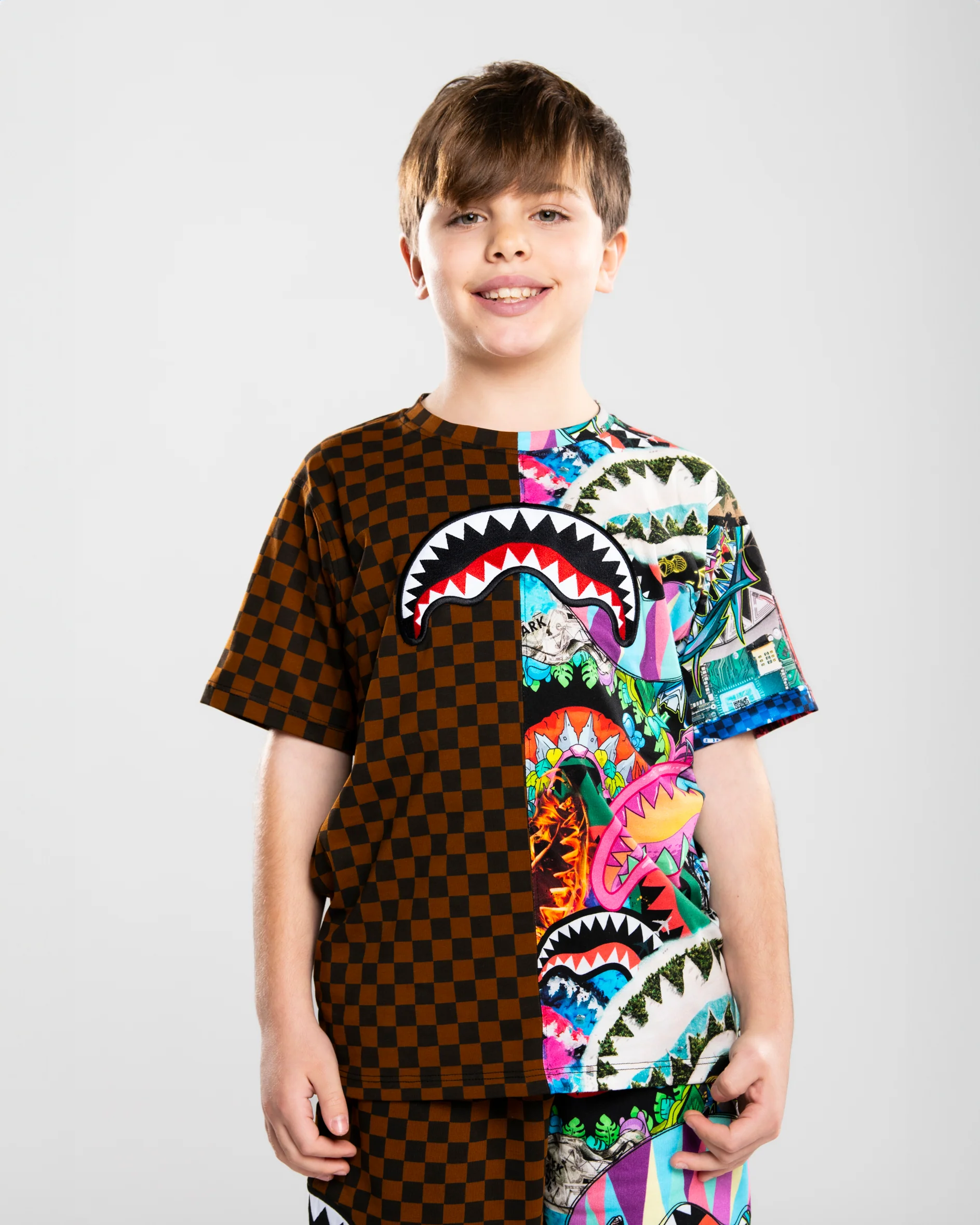 ALL THE SHARKS SPLIT REGULAR T-SHIRT - Image 2