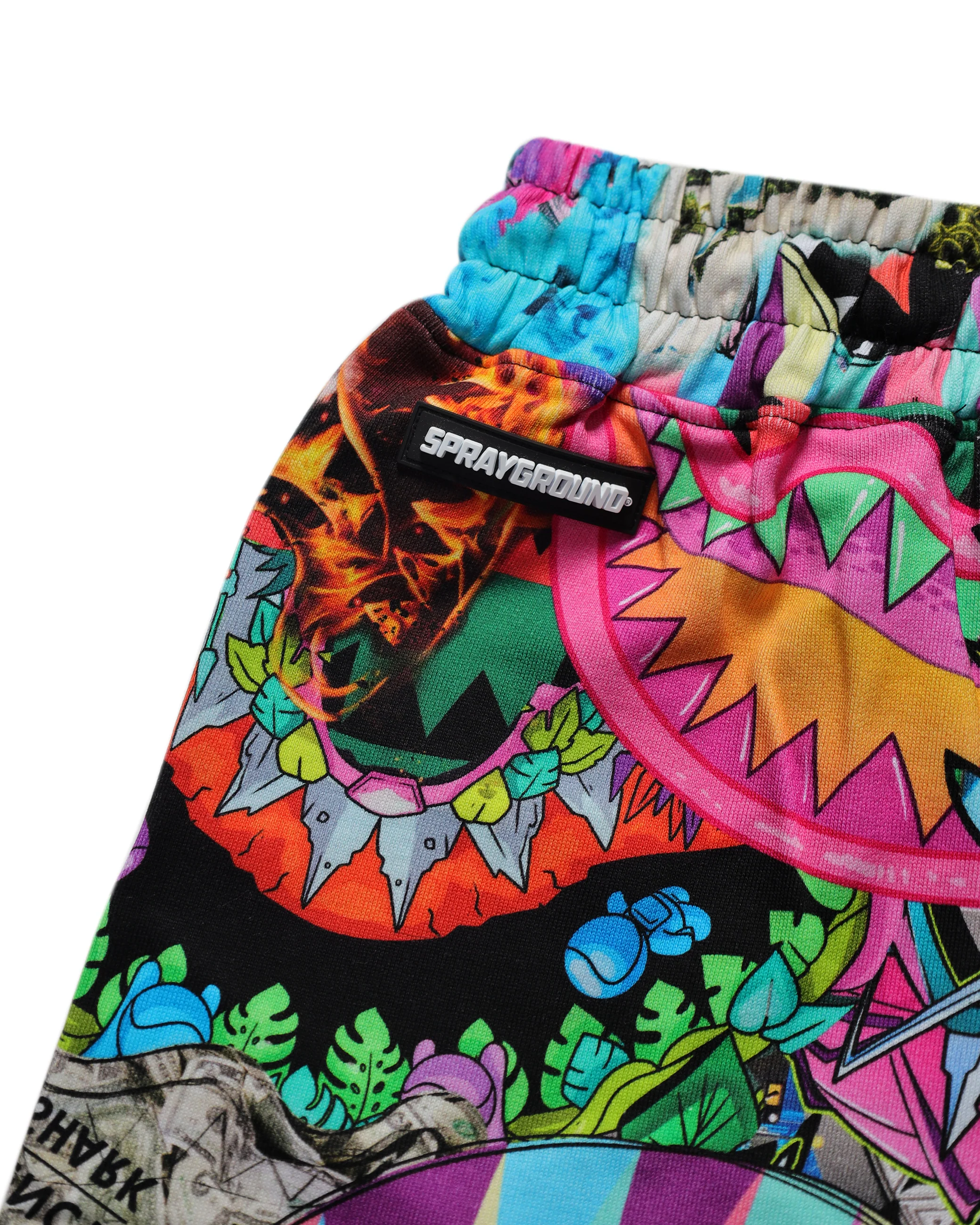 ALL THE SHARKS SPLIT SHORTS - Image 4