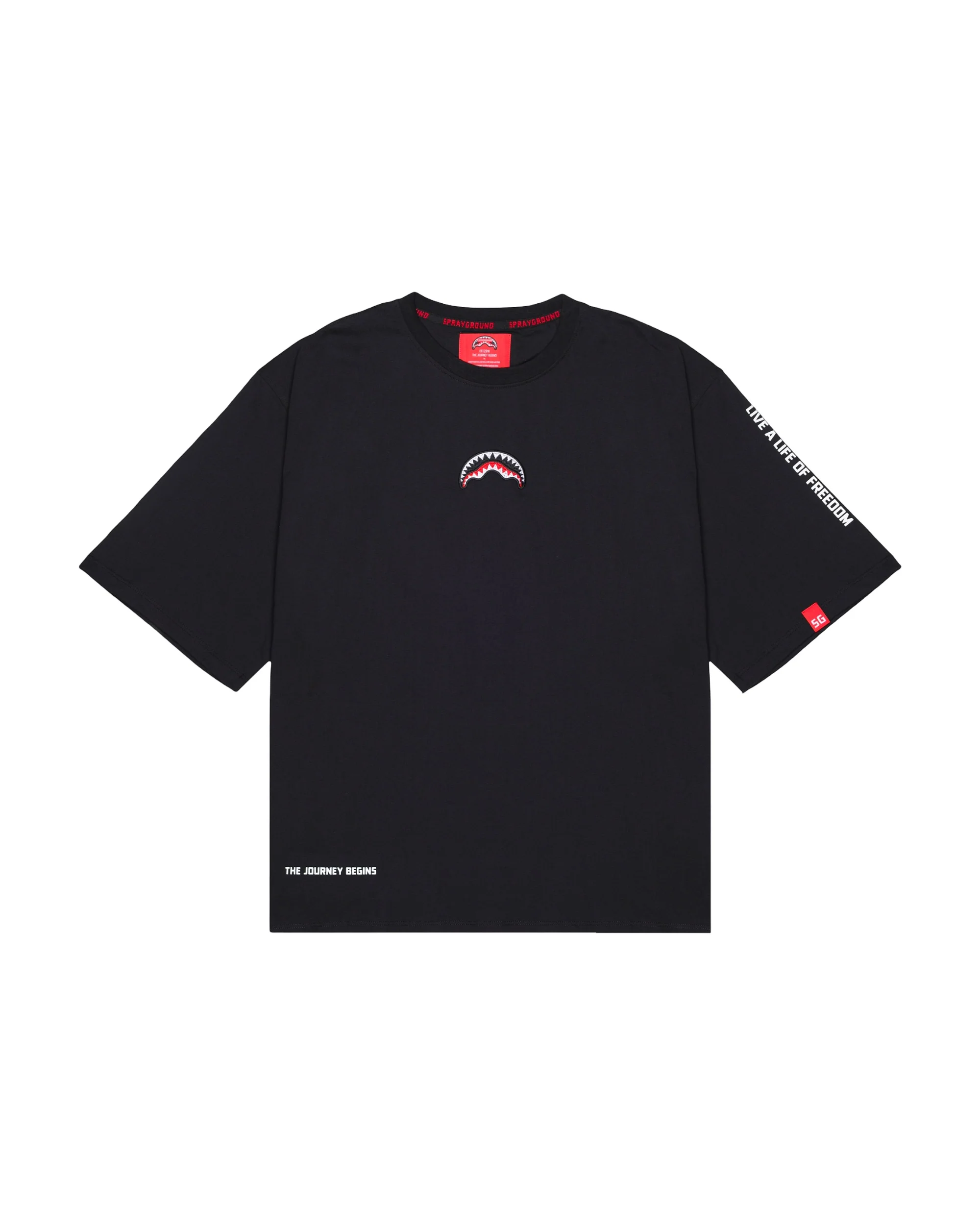 BE A SHARK BOXY T-SHIRT BLK