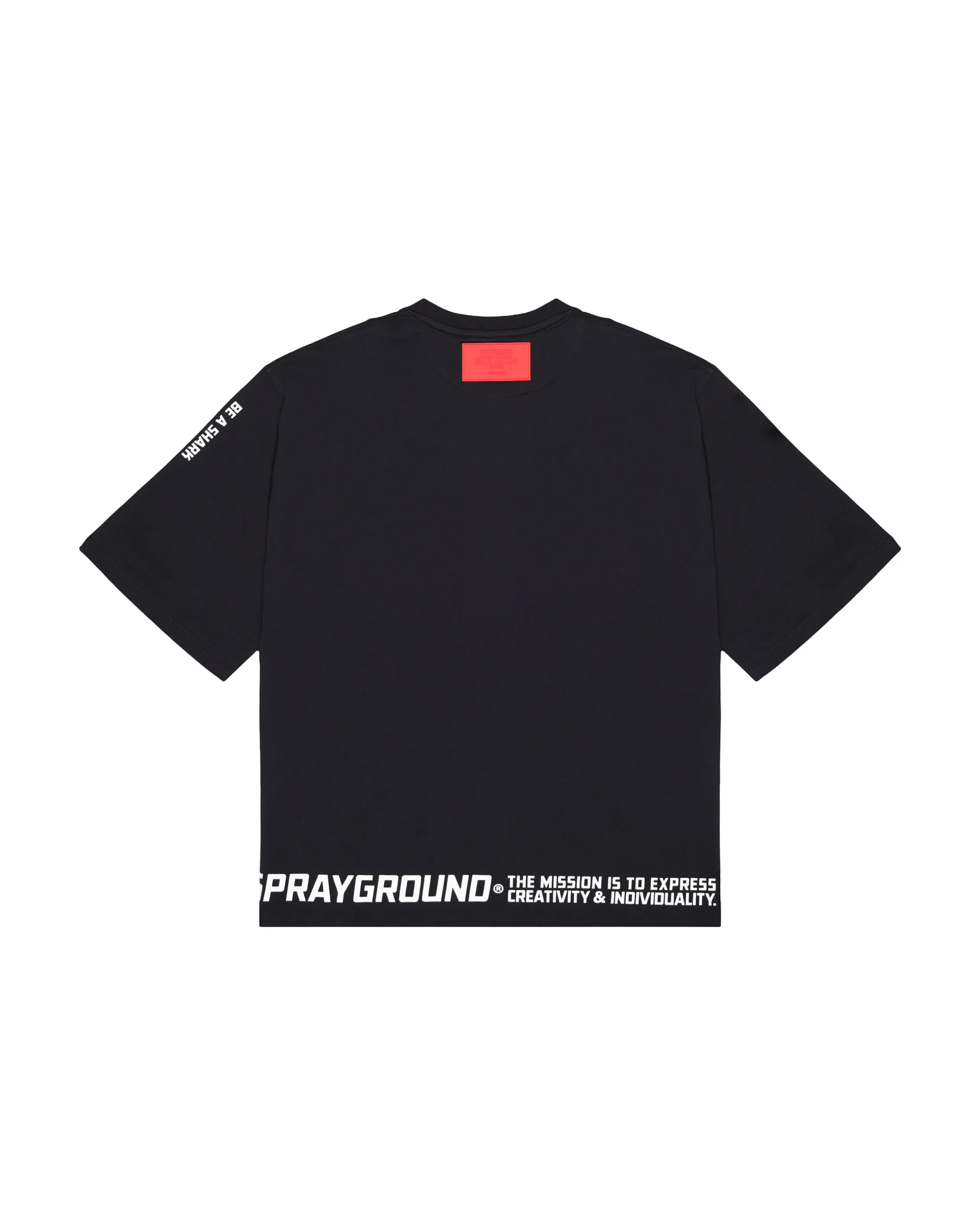 BE A SHARK BOXY T-SHIRT BLK - Image 3