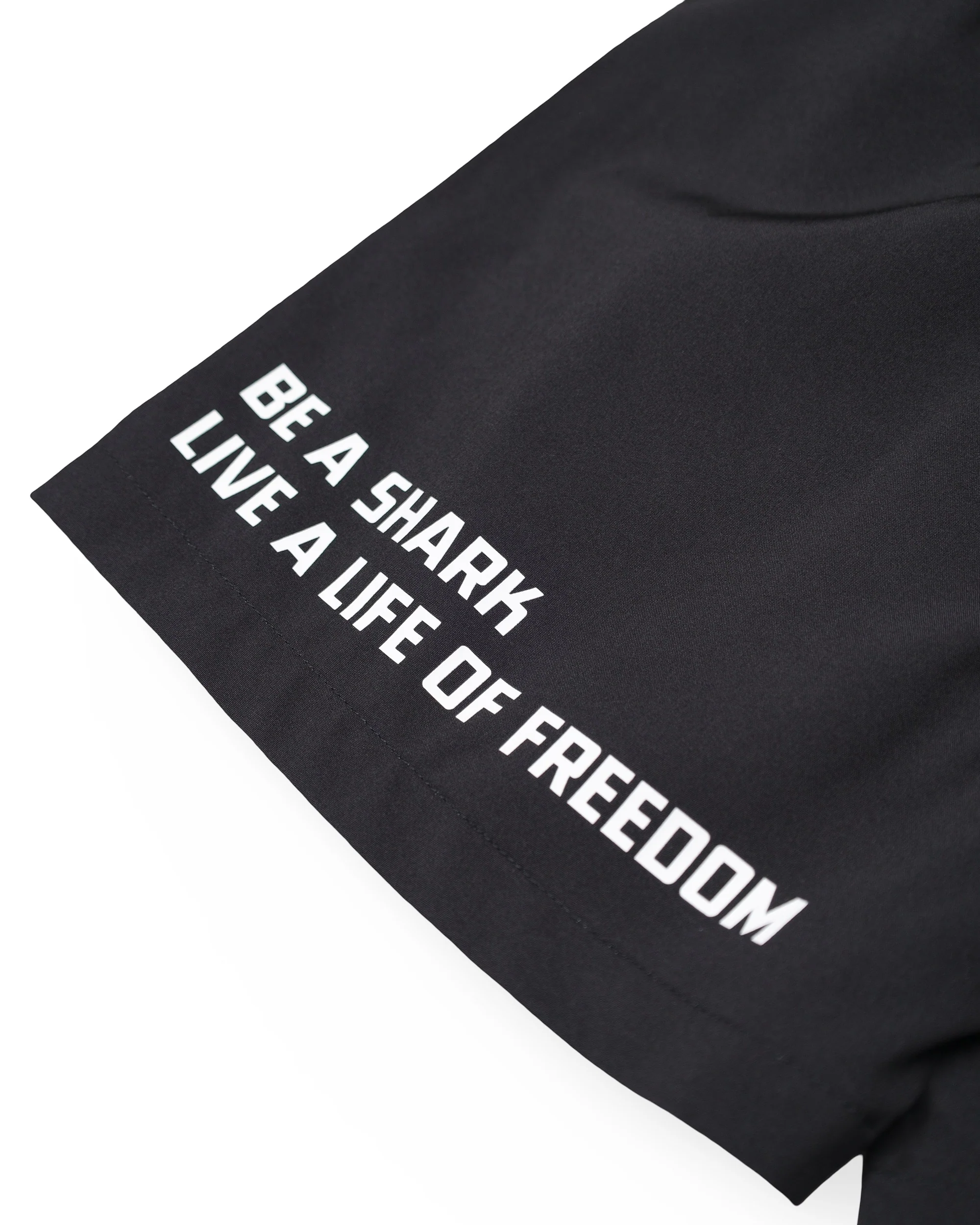 BE A SHARK SWIM TRUNKS BLK - Image 7