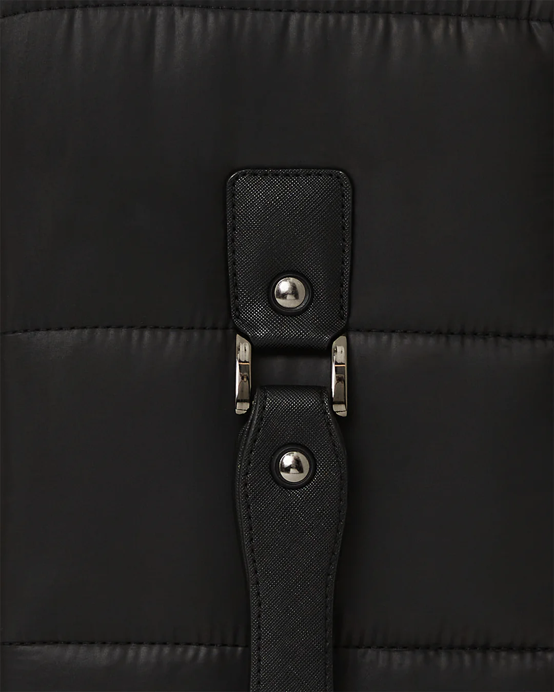 Black Puffer Grey Check Carry-on Luggage - Image 4