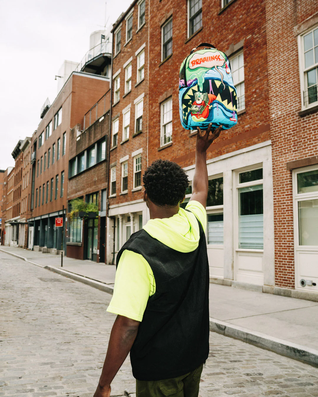 Blue Zombie Shark Backpack - Image 2