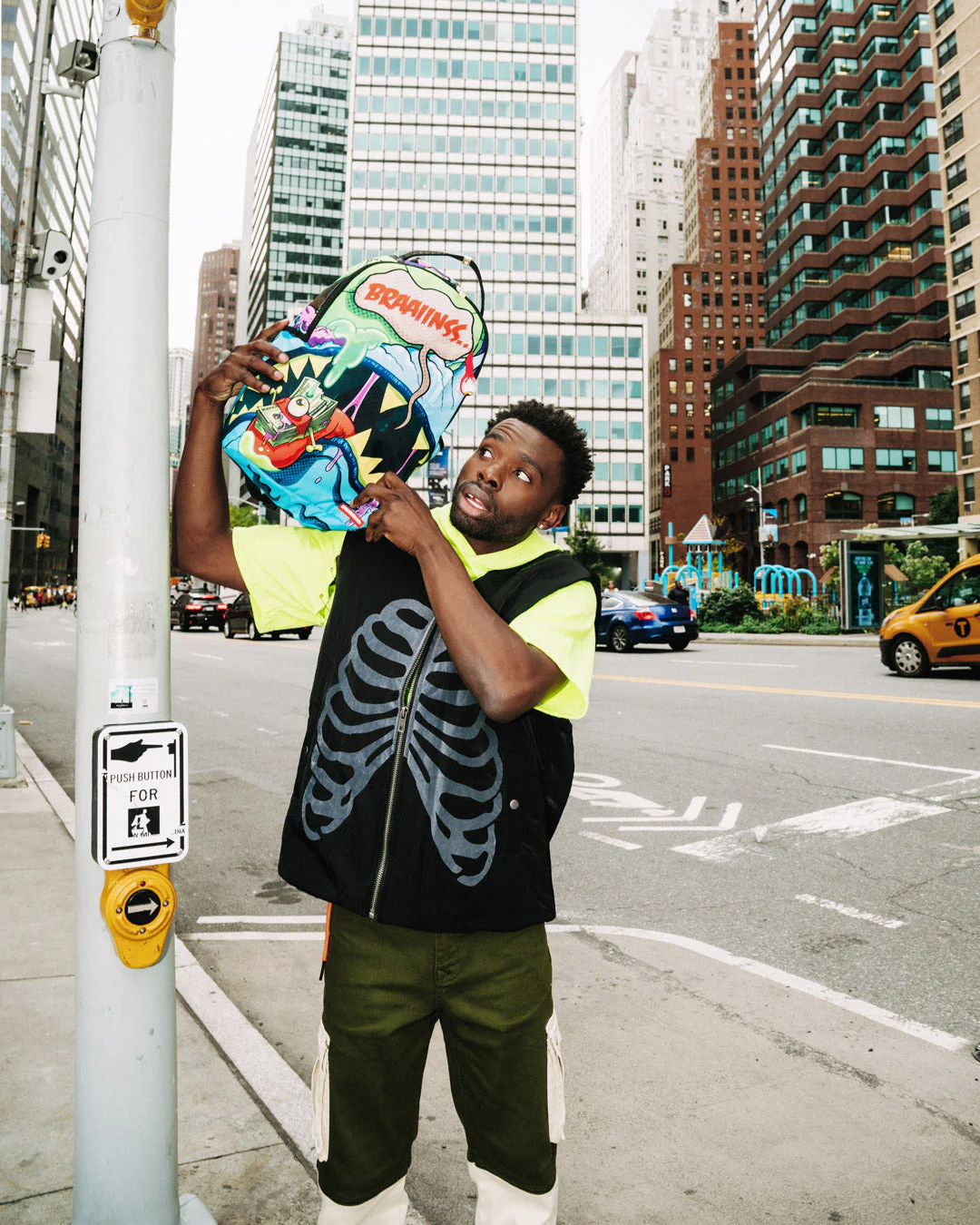 Blue Zombie Shark Backpack - Image 4