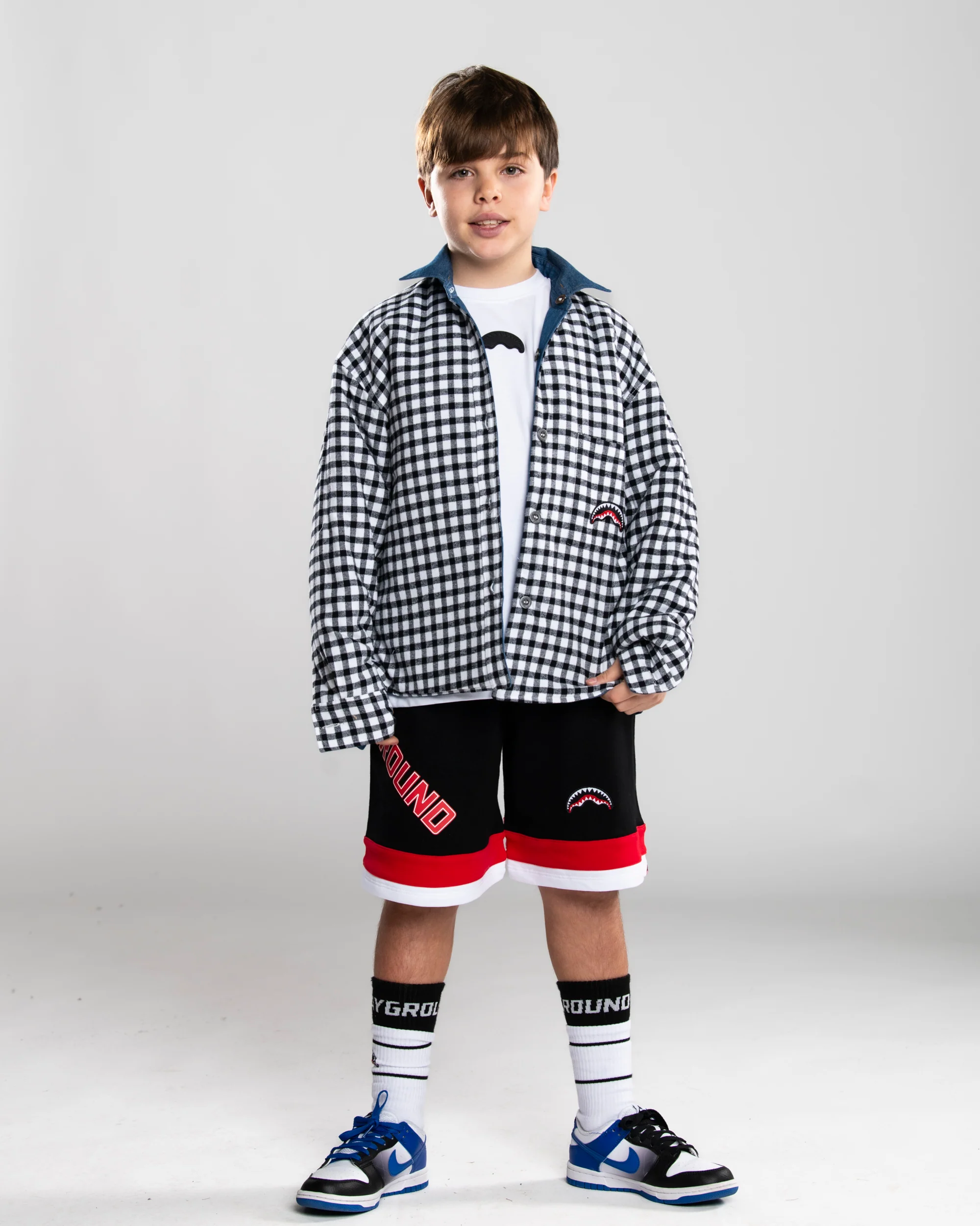 CHECK DENIM PADDED DOUBLE SHIRT J - Image 11