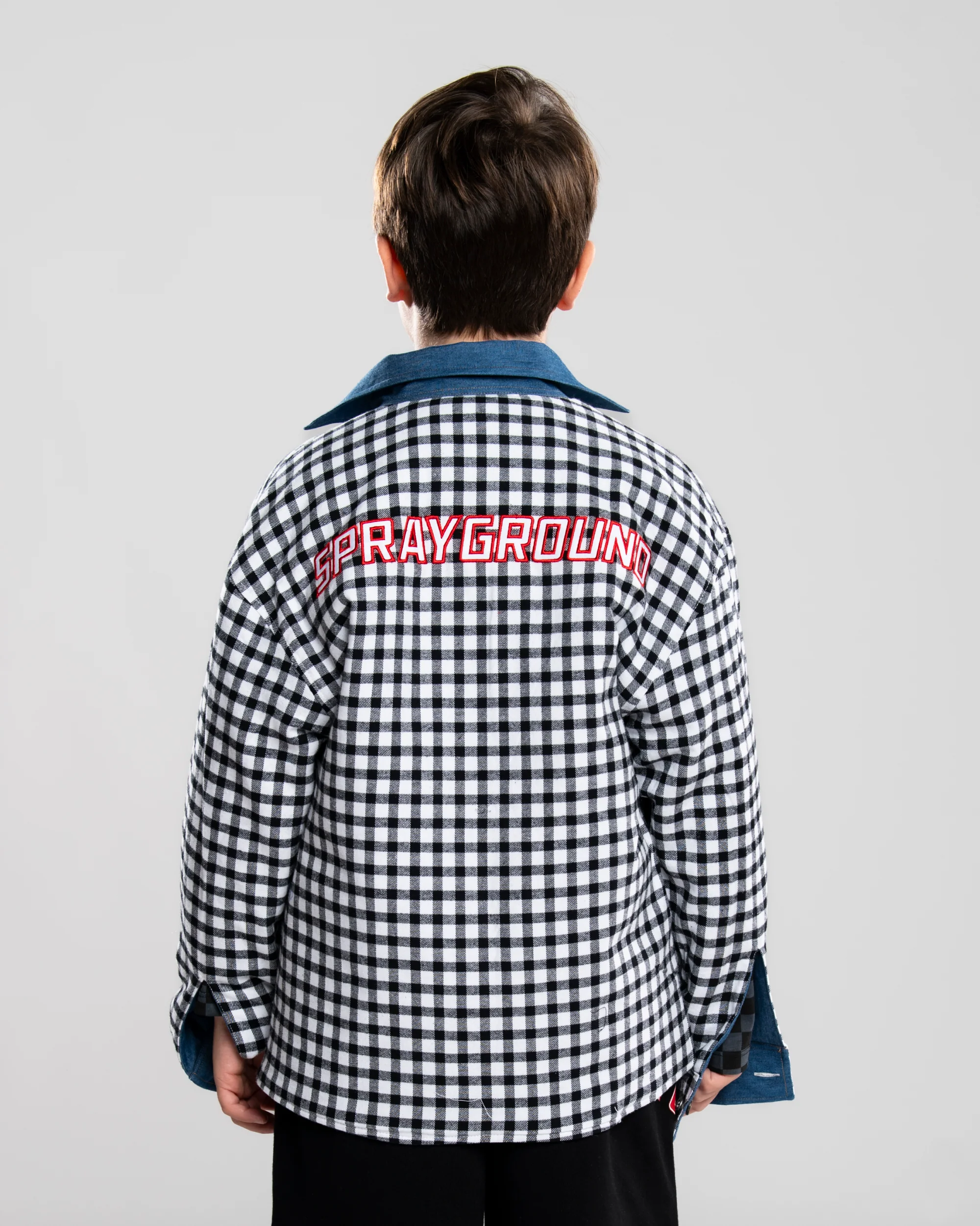 CHECK DENIM PADDED DOUBLE SHIRT J - Image 13