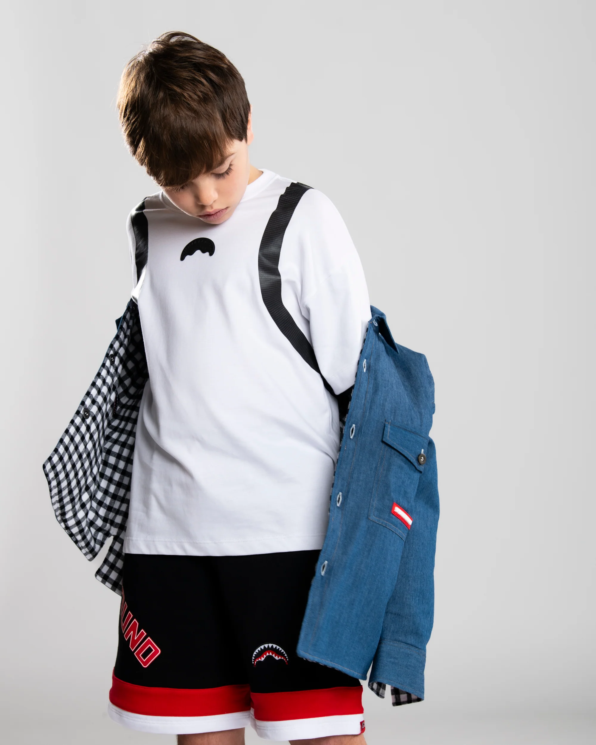 CHECK DENIM PADDED DOUBLE SHIRT J - Image 5
