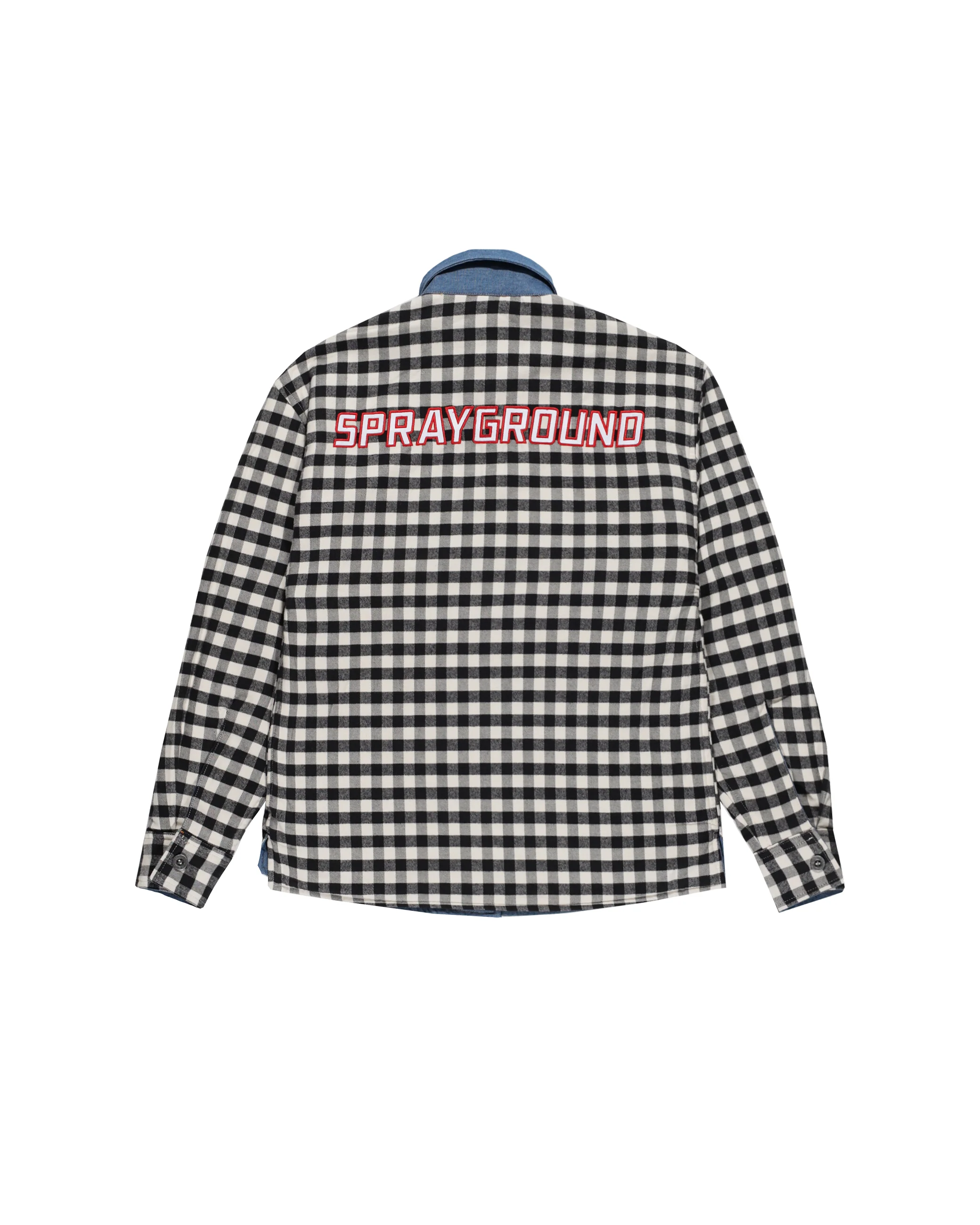CHECK DENIM PADDED DOUBLE SHIRT J - Image 7