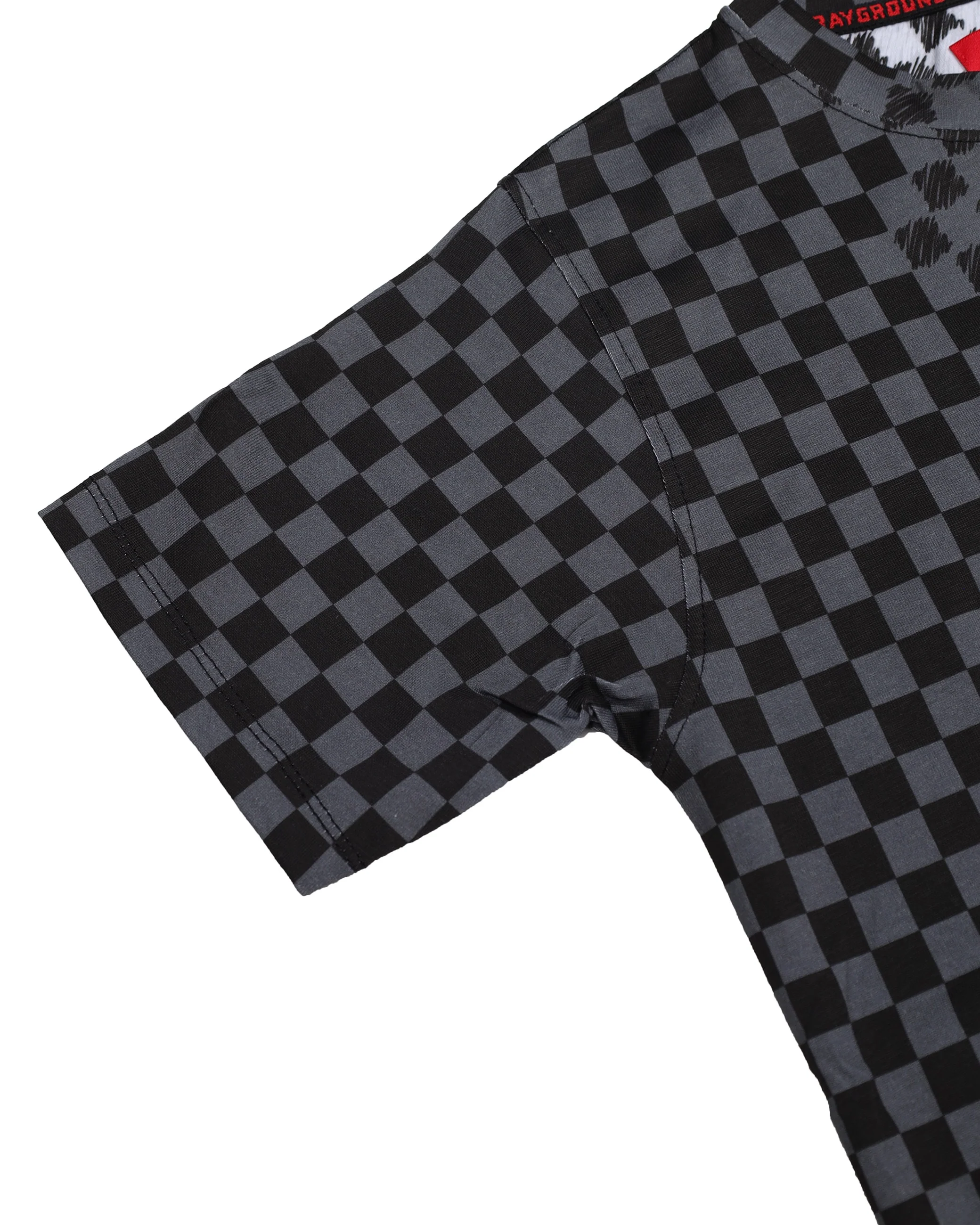 CHECKERED SKETCH REGULAR T-SHIRT - Image 9