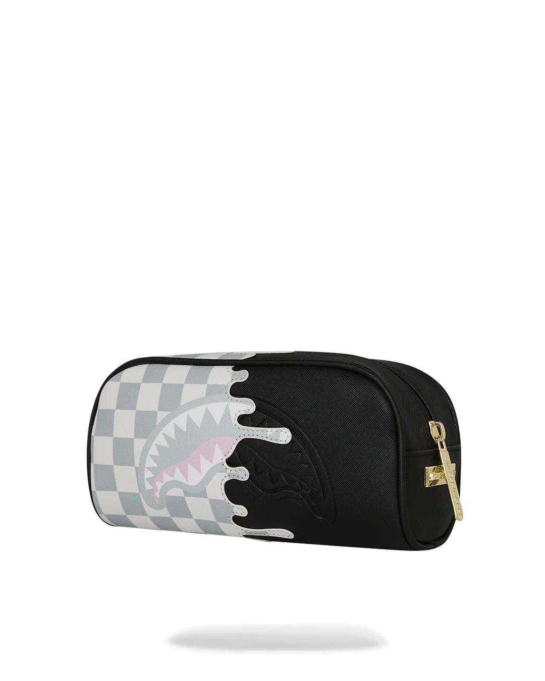 CREAM CHECK UNFINISHED SHARK PENCIL POUCH - Image 3