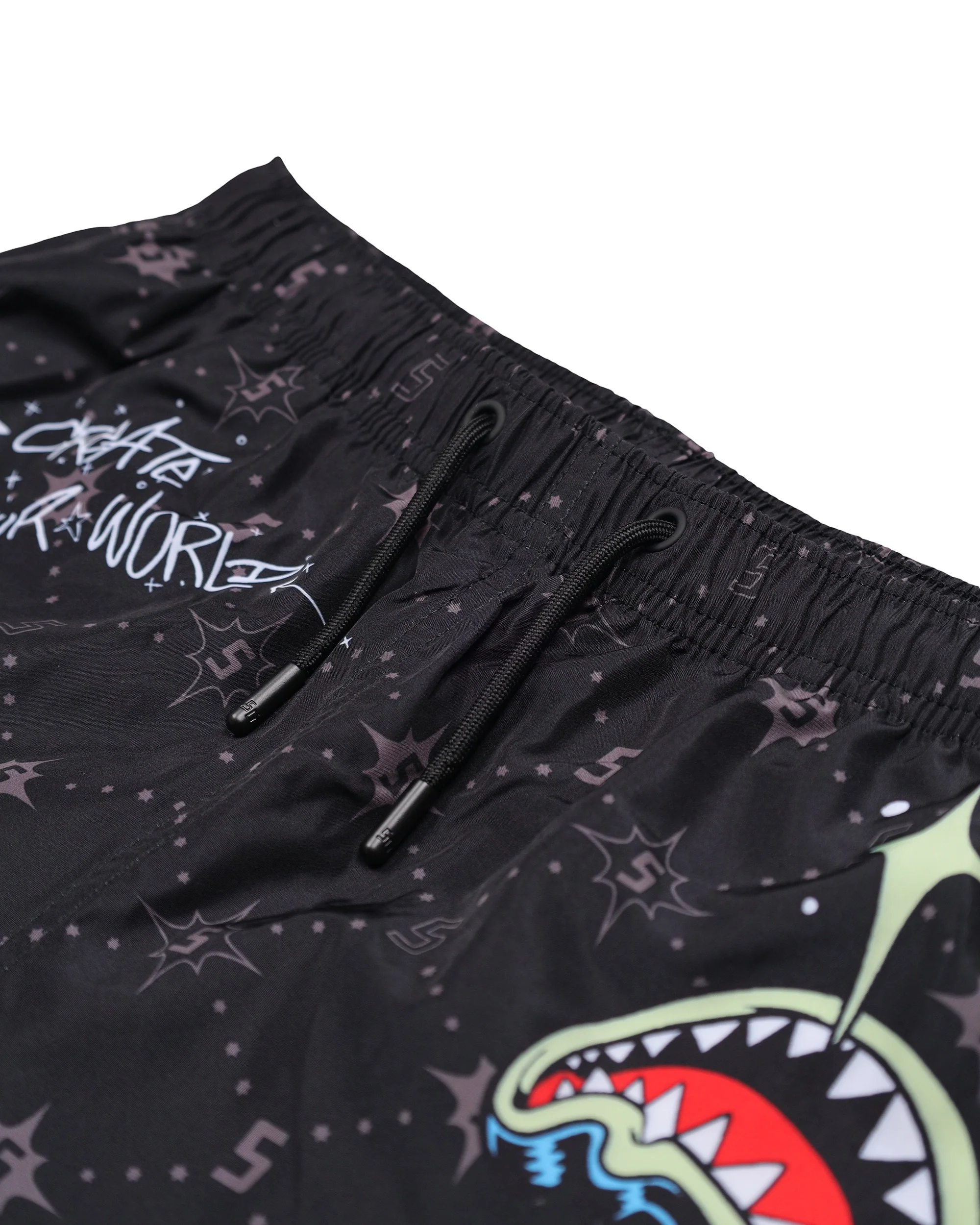 CREATE YOUR WORLD SWIM TRUNKS BLK - Image 3