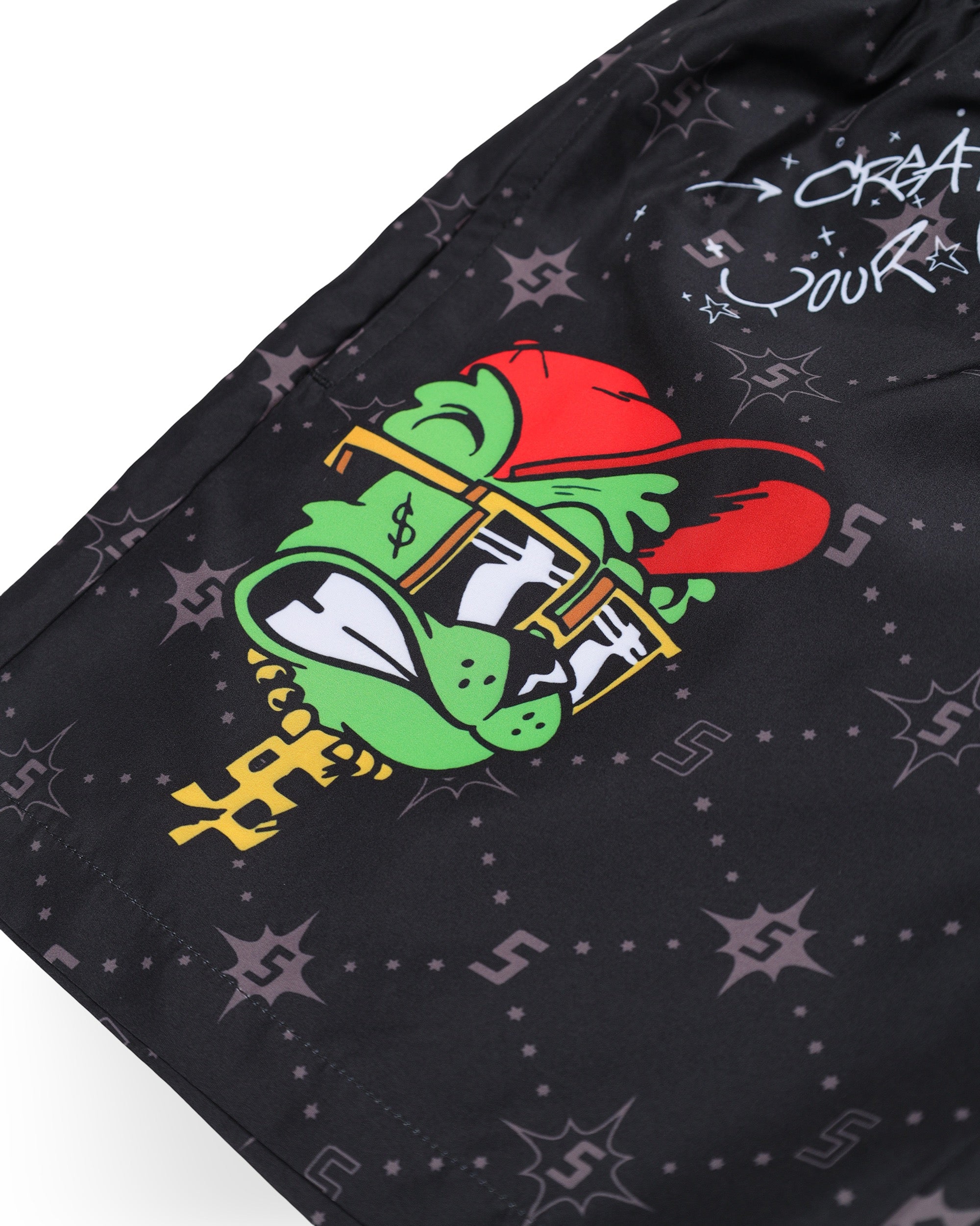 CREATE YOUR WORLD SWIM TRUNKS BLK - Image 6