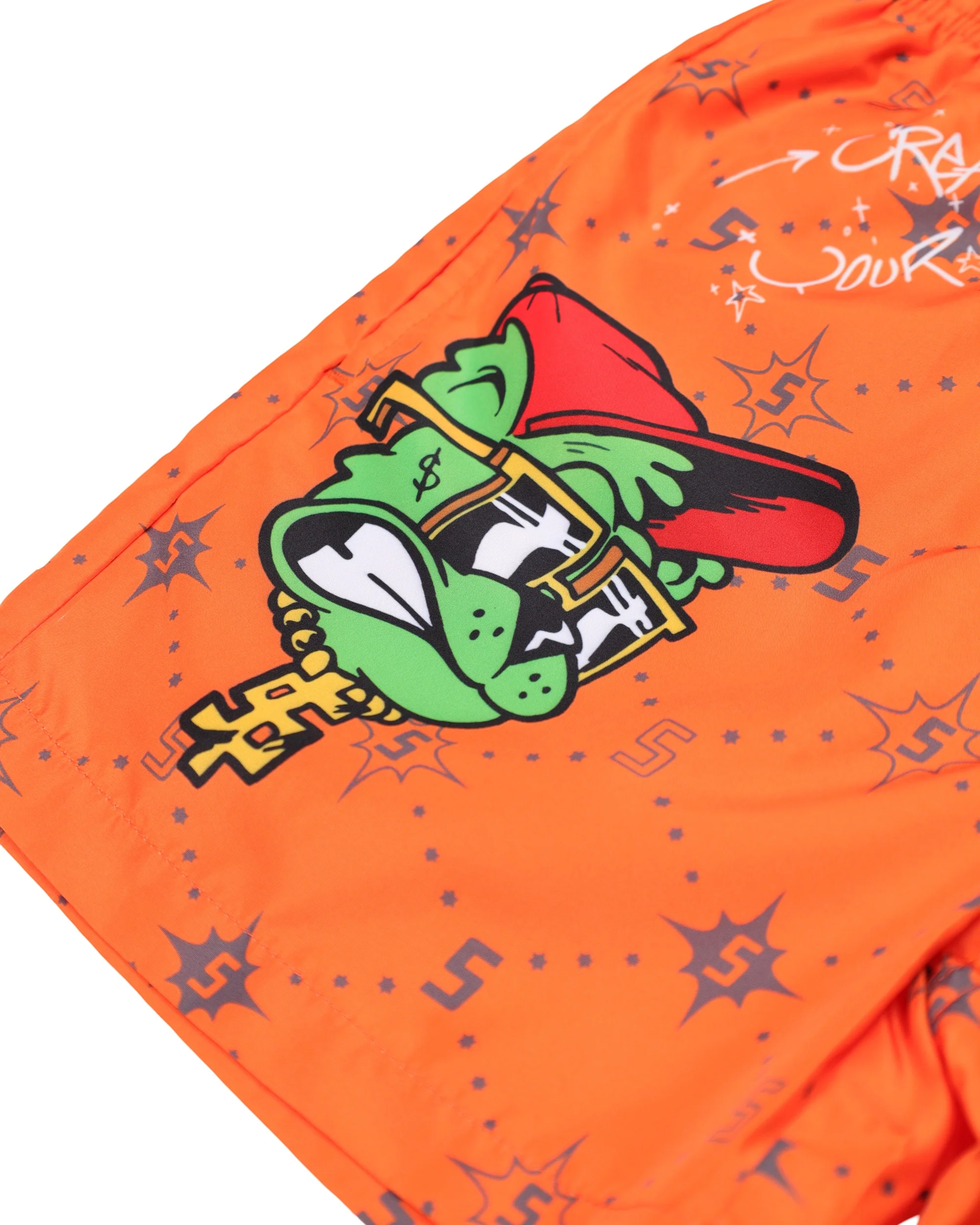 CREATE YOUR WORLD SWIM TRUNKS ORANGE - Image 5