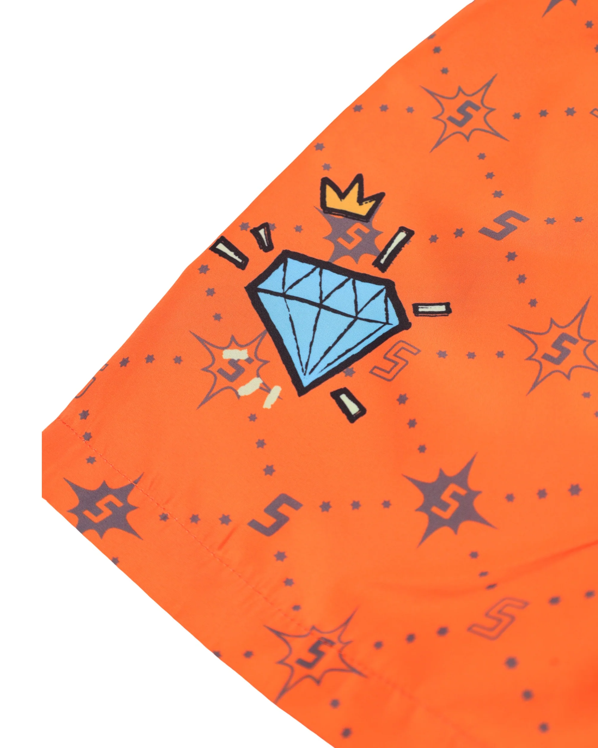 CREATE YOUR WORLD SWIM TRUNKS ORANGE - Image 8