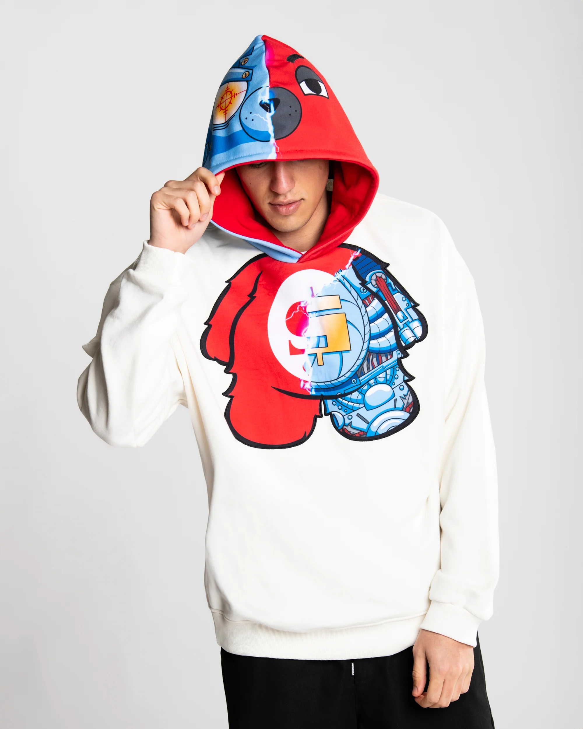 CYBORG BEAR OVER HOODIE - Image 3