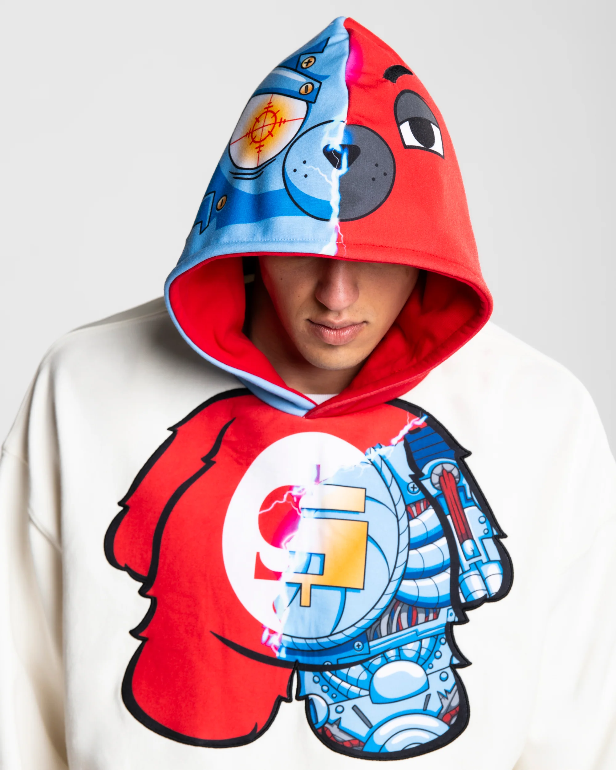 CYBORG BEAR OVER HOODIE - Image 5