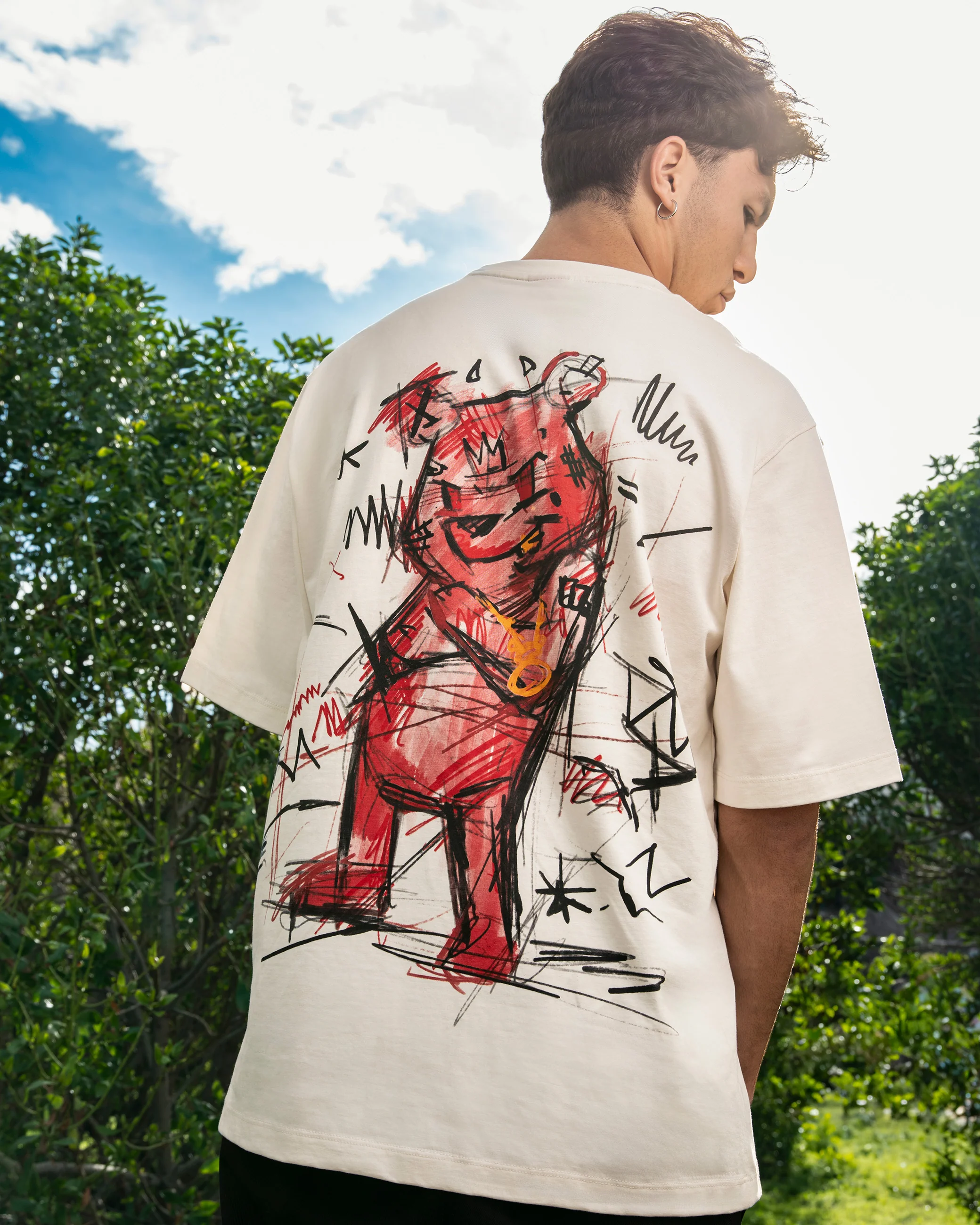 DIABLO BEAR DOODLE OVER T-SHIRT - Image 3