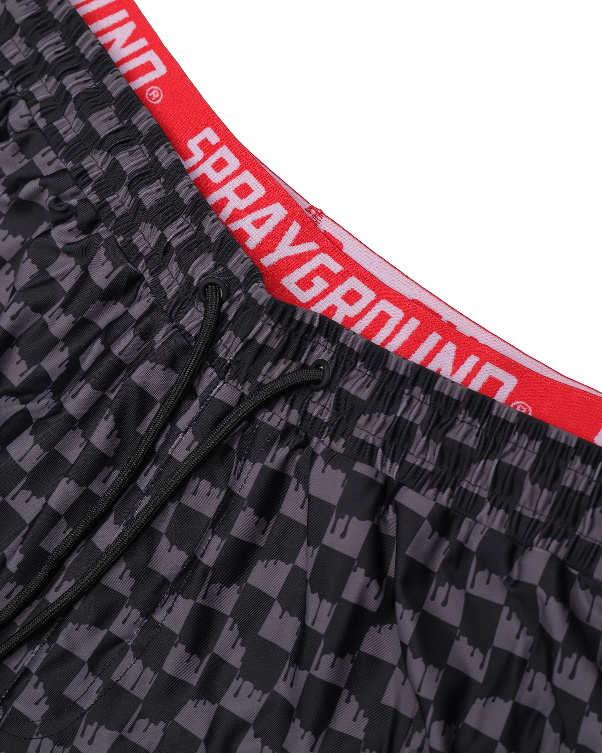 DRIP CHECKERED SWIM TRUNKS - Image 3