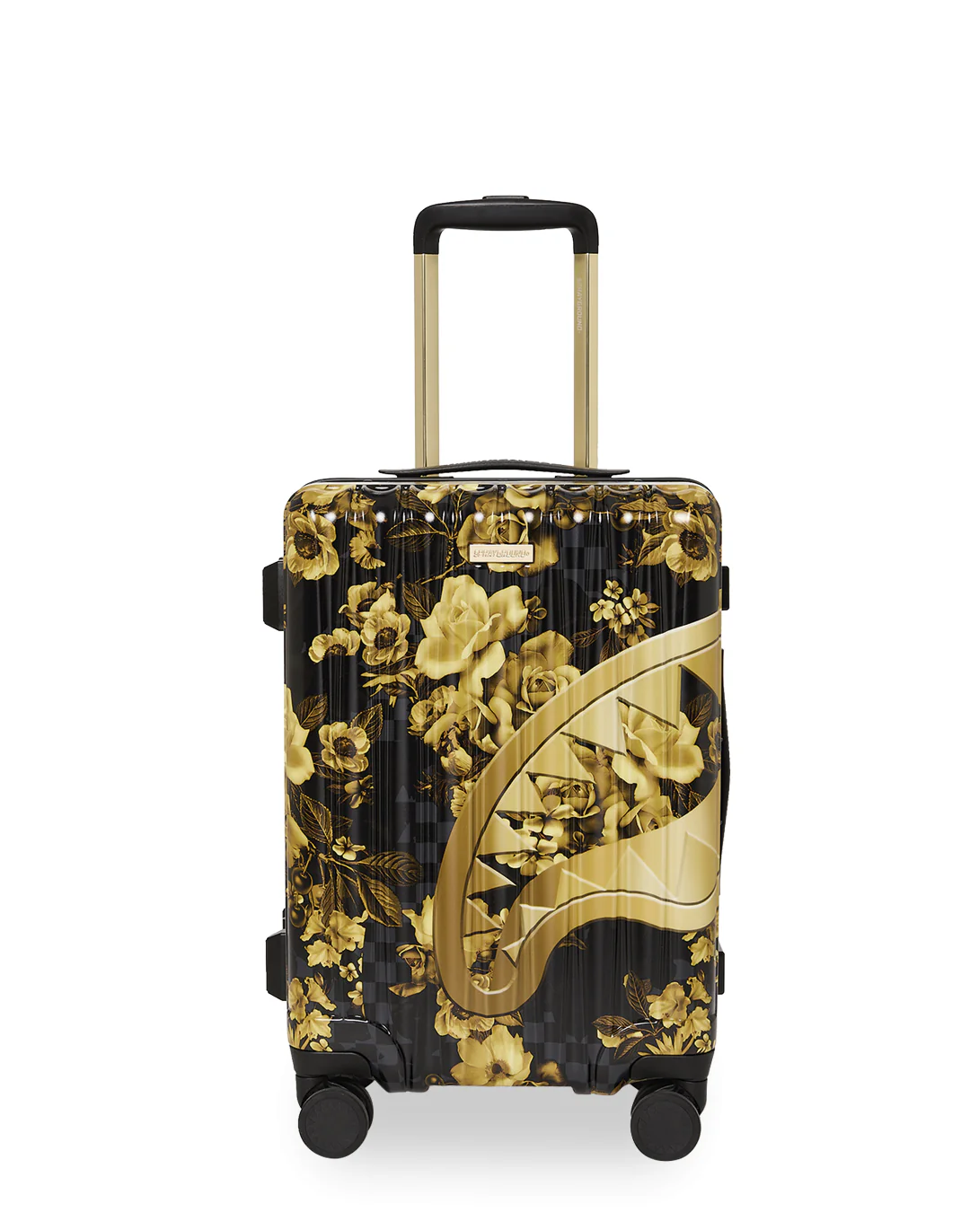 GOLD FLORAL RMX CARRY-ON HARD LUGGAGE