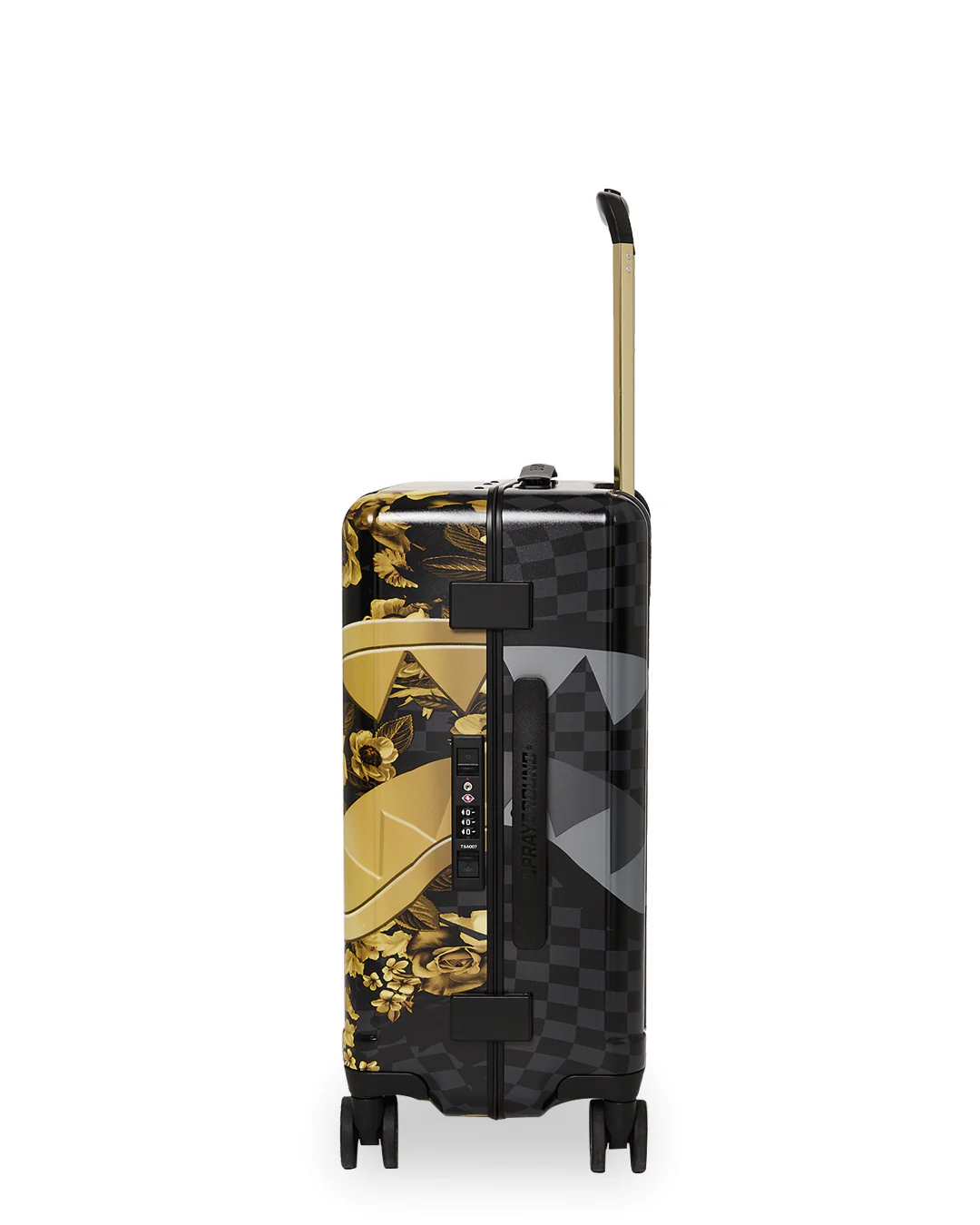 GOLD FLORAL RMX CARRY-ON HARD LUGGAGE - Image 3