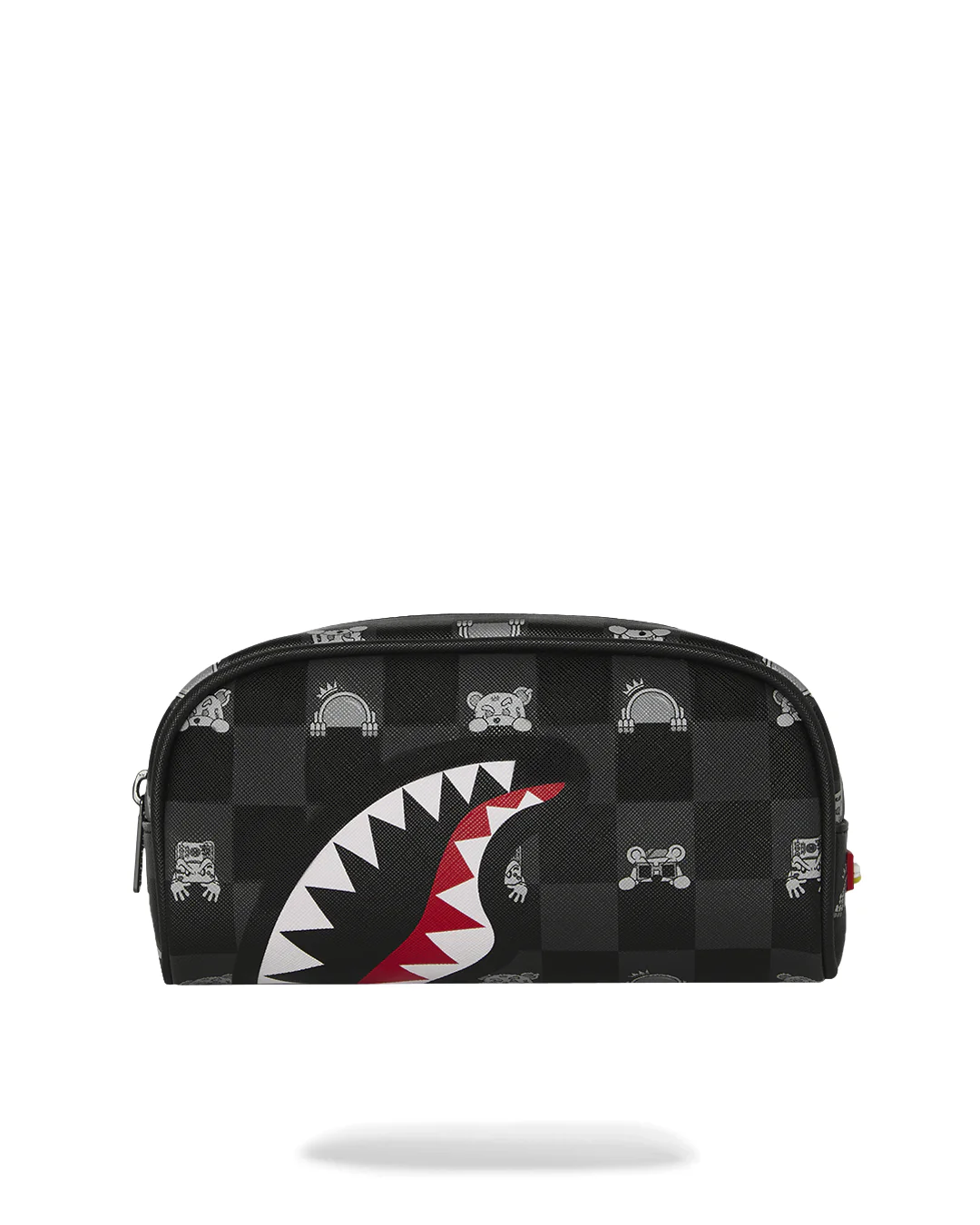 GRAY PEEKING CHARACTER CHECK PENCIL POUCH - Image 2
