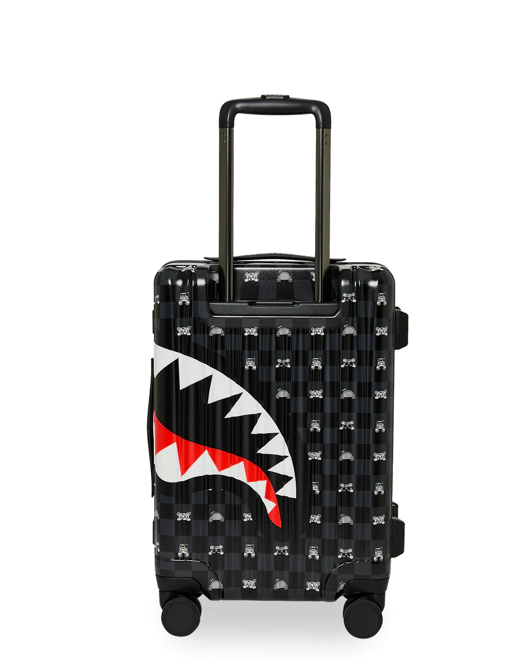 GRAY PEEKING CHARACTER SKETCH CARRY-ON HARD LUGGAGE - Image 4