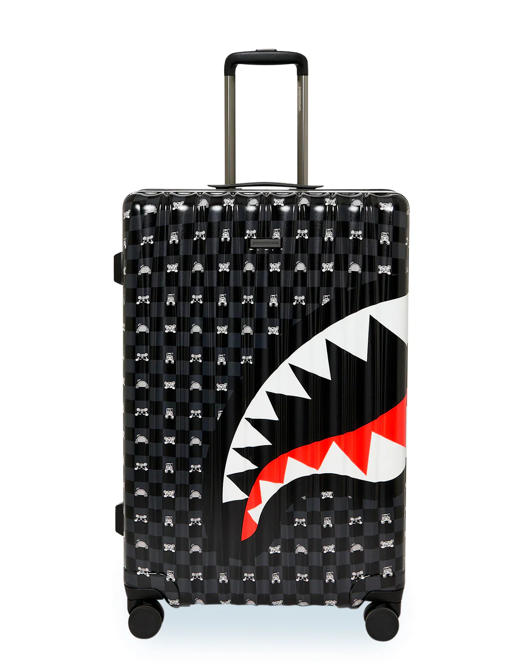 GRAY PEEKING CHARACTER SKETCH LARGE HARD LUGGAGE