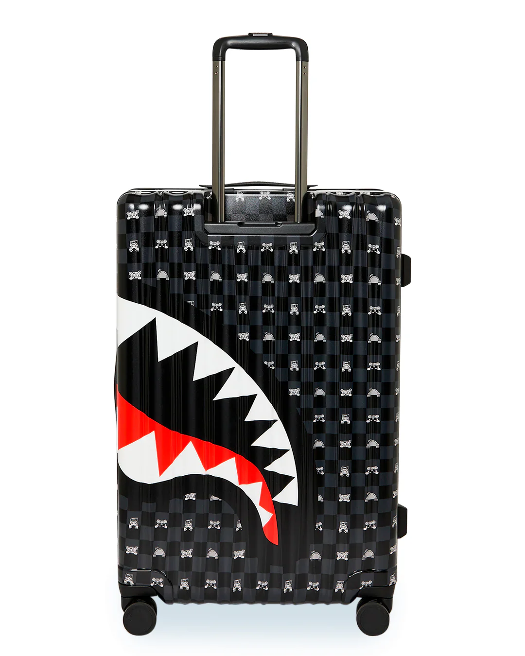 GRAY PEEKING CHARACTER SKETCH LARGE HARD LUGGAGE - Image 5