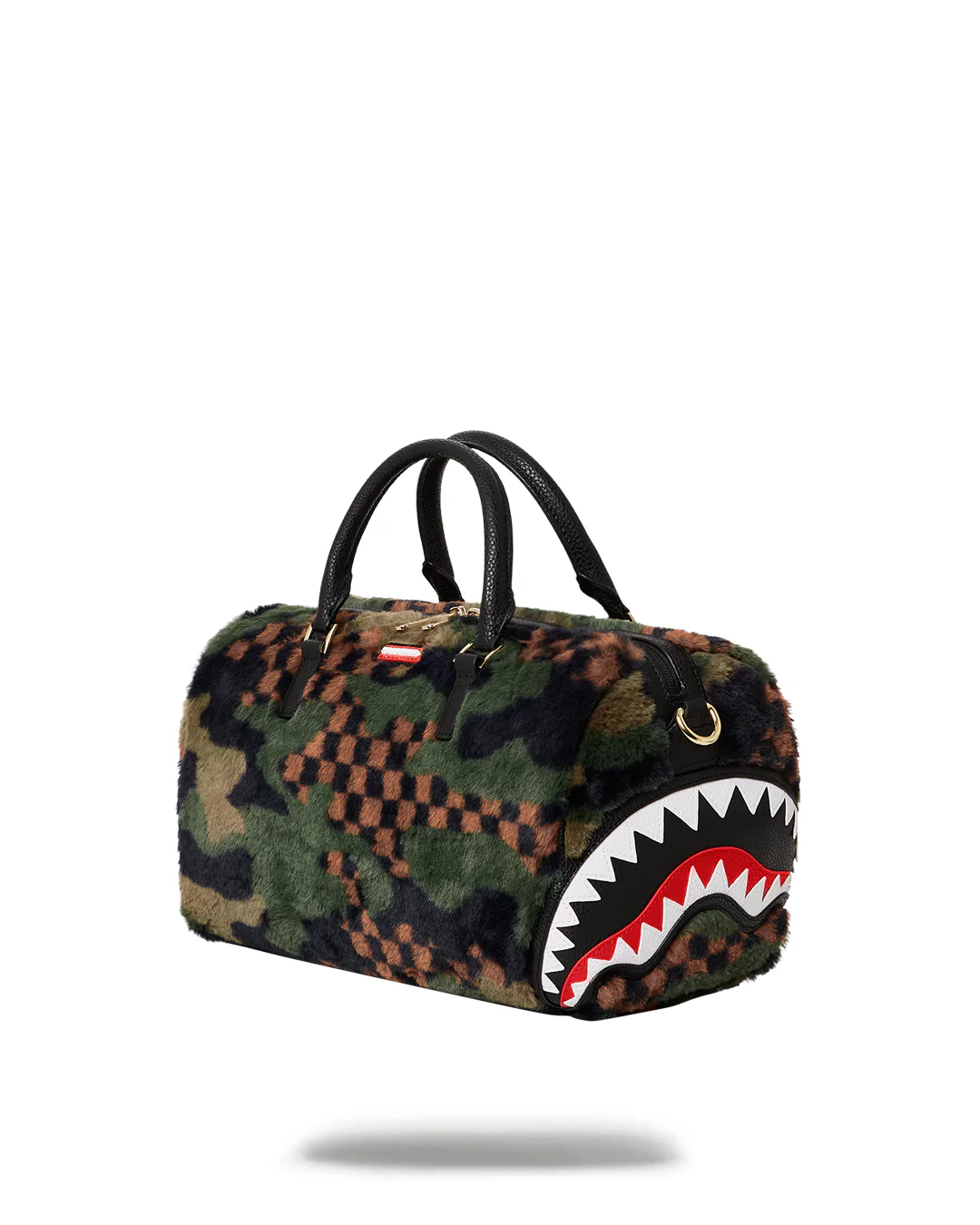 Green 3am Fur Mini Duffle - Image 3