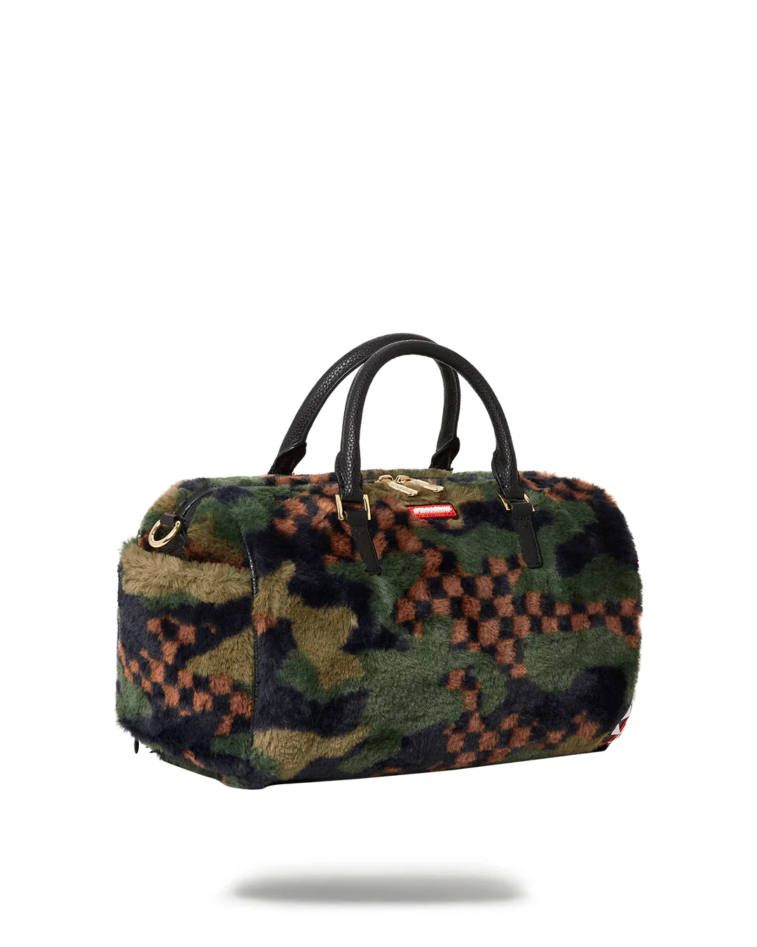 Green 3am Fur Mini Duffle - Image 4