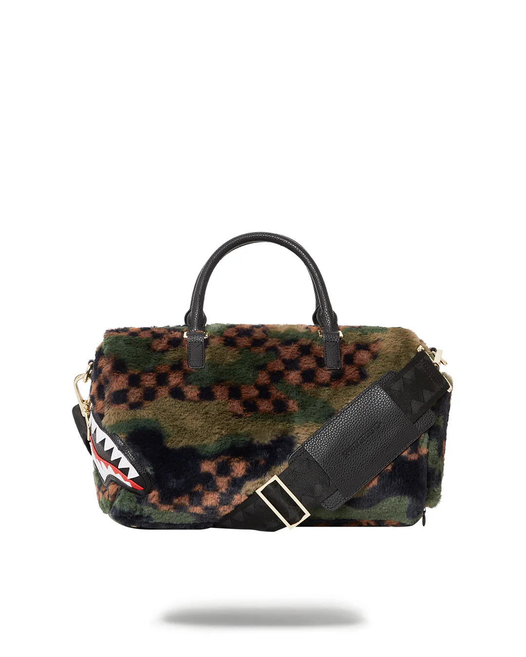 Green 3am Fur Mini Duffle - Image 5