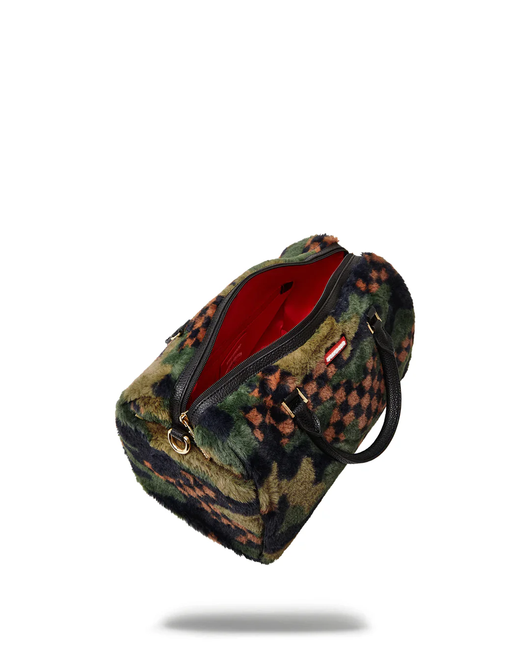 Green 3am Fur Mini Duffle - Image 8
