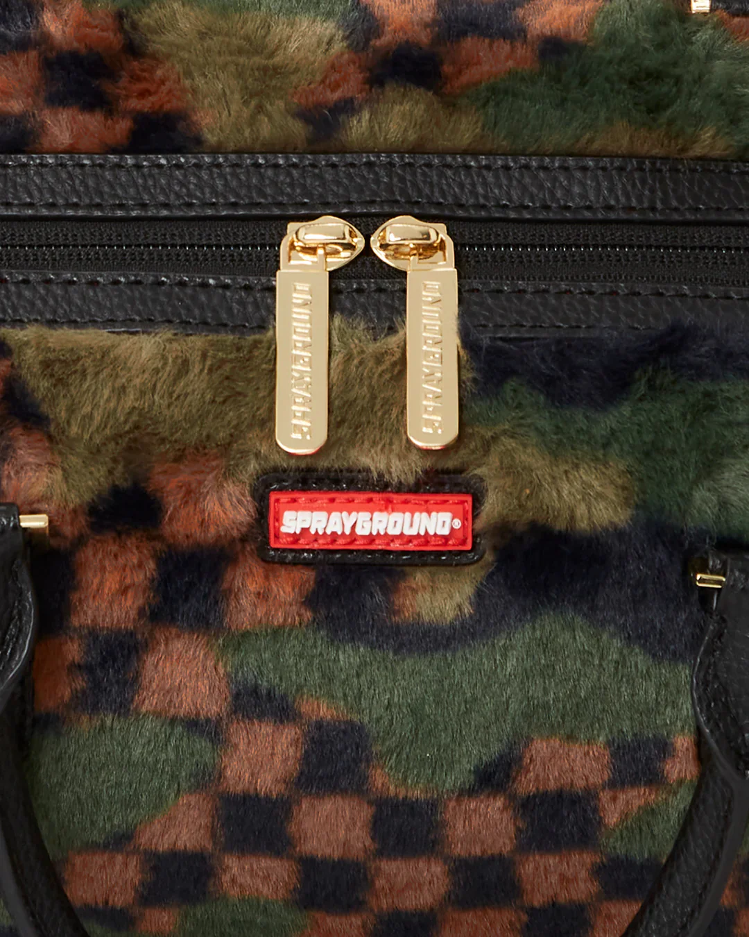Green 3am Fur Mini Duffle - Image 9