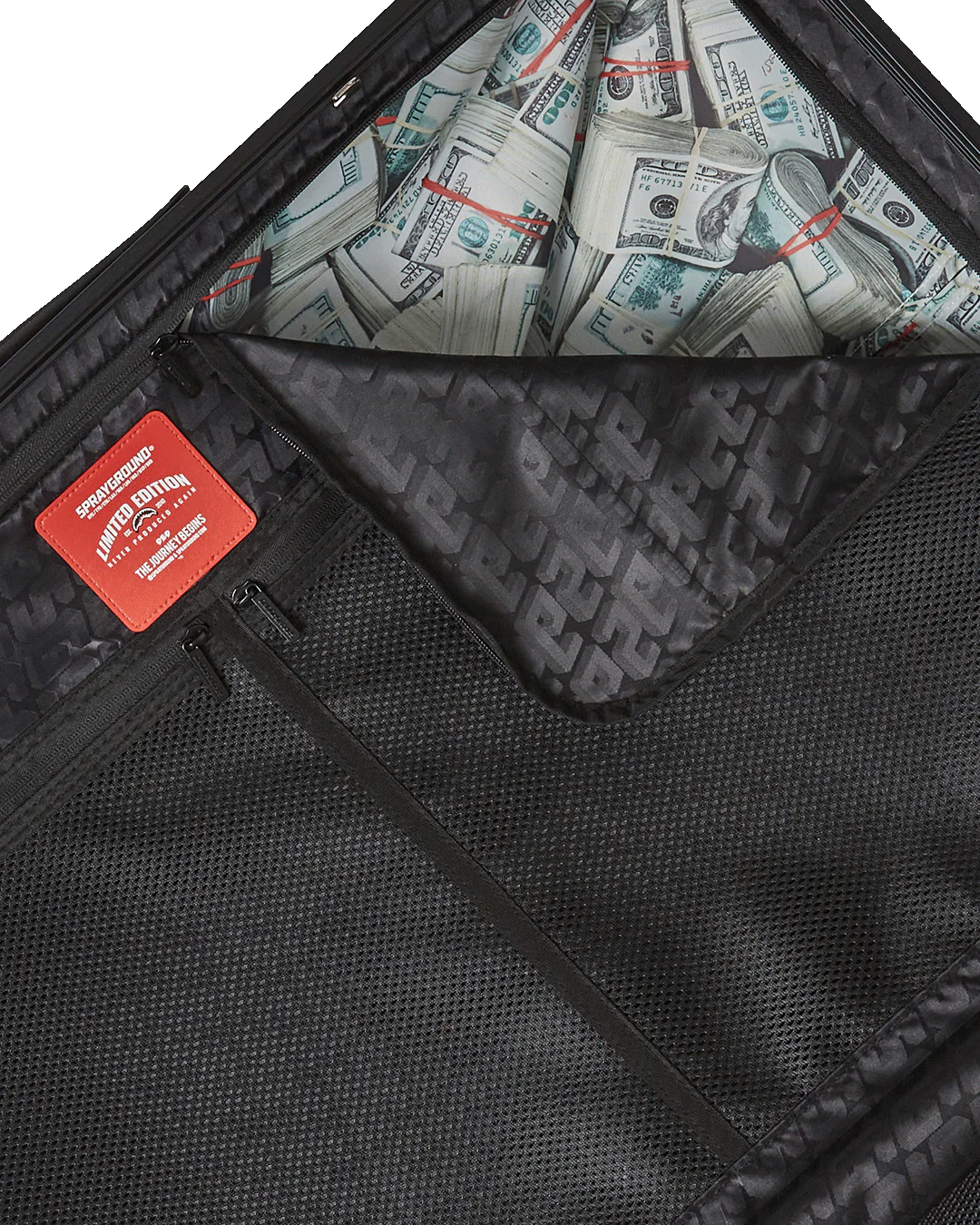 Half Spritz Black/grey Check Full Size Luggage - Image 8