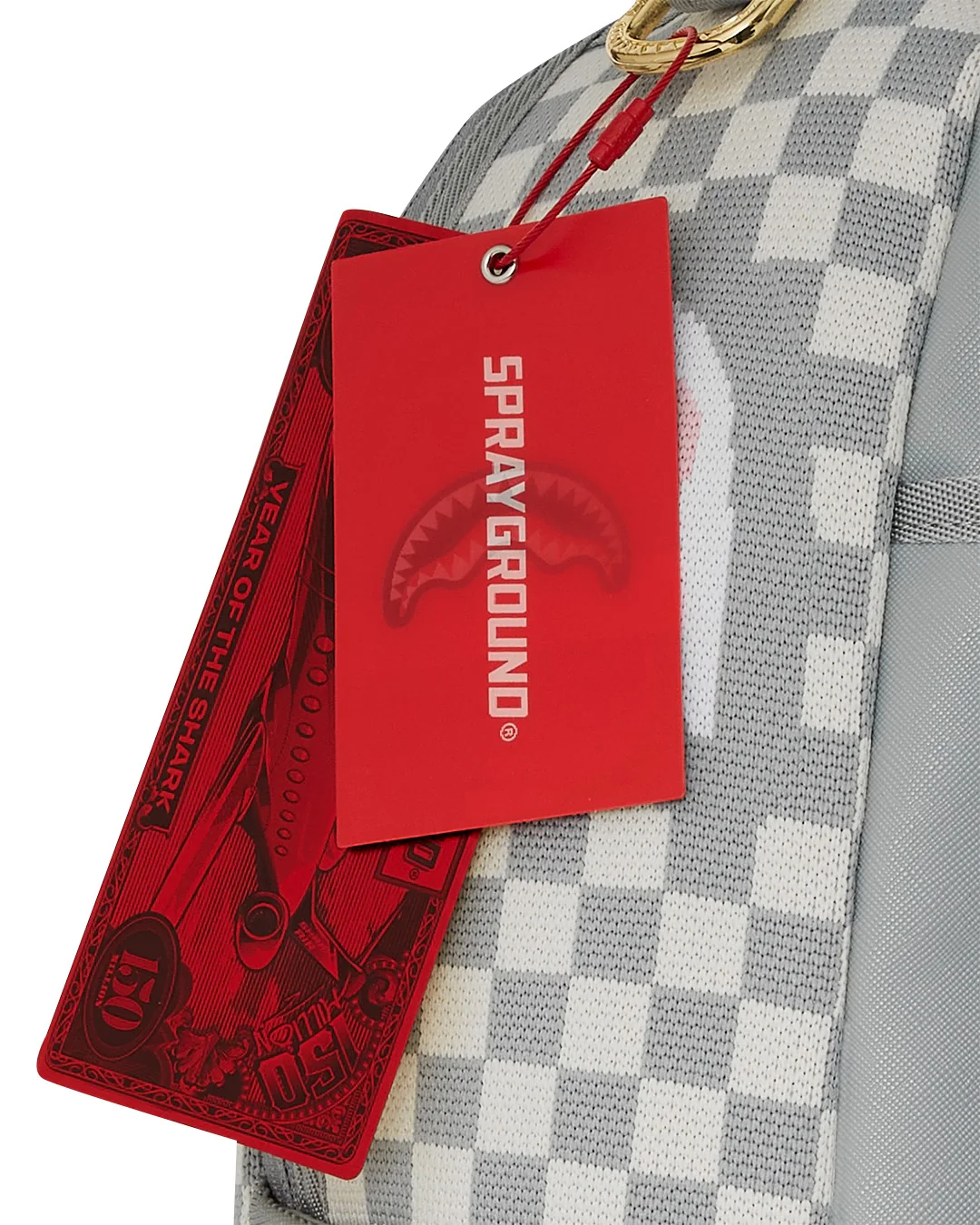 KNIT SHARKS IN PARIS IN CREAM DLX BACKPACK - Image 10