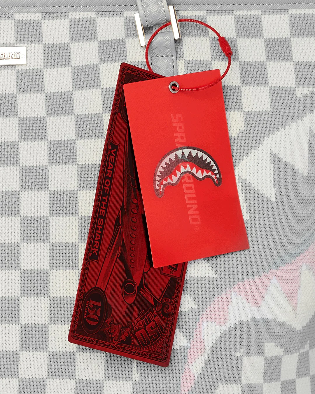 KNIT SHARKS IN PARIS IN CREAM TOTE - Image 6
