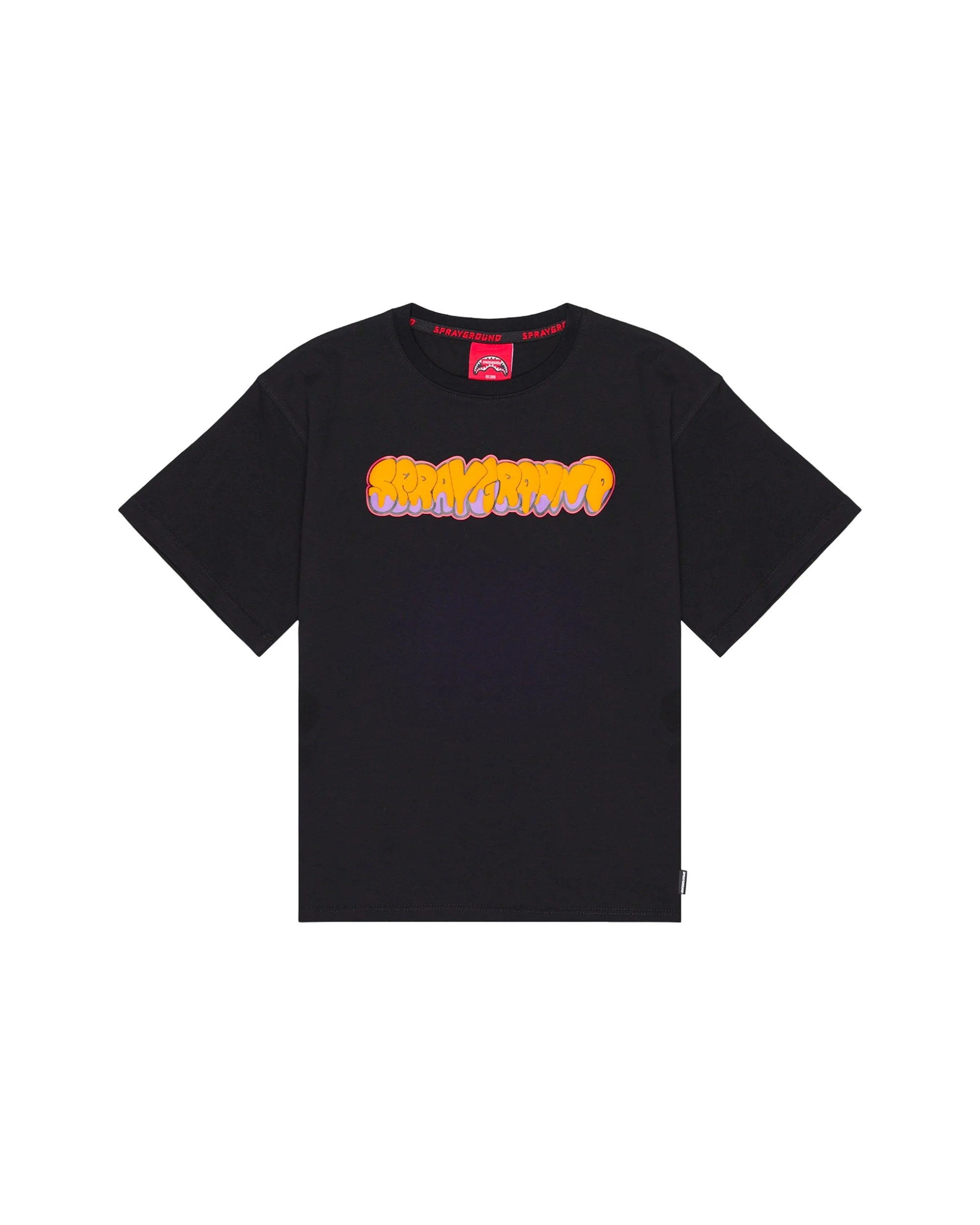 MAKES THE WORLD GO ROUND BLACK OVER T-SHIRT