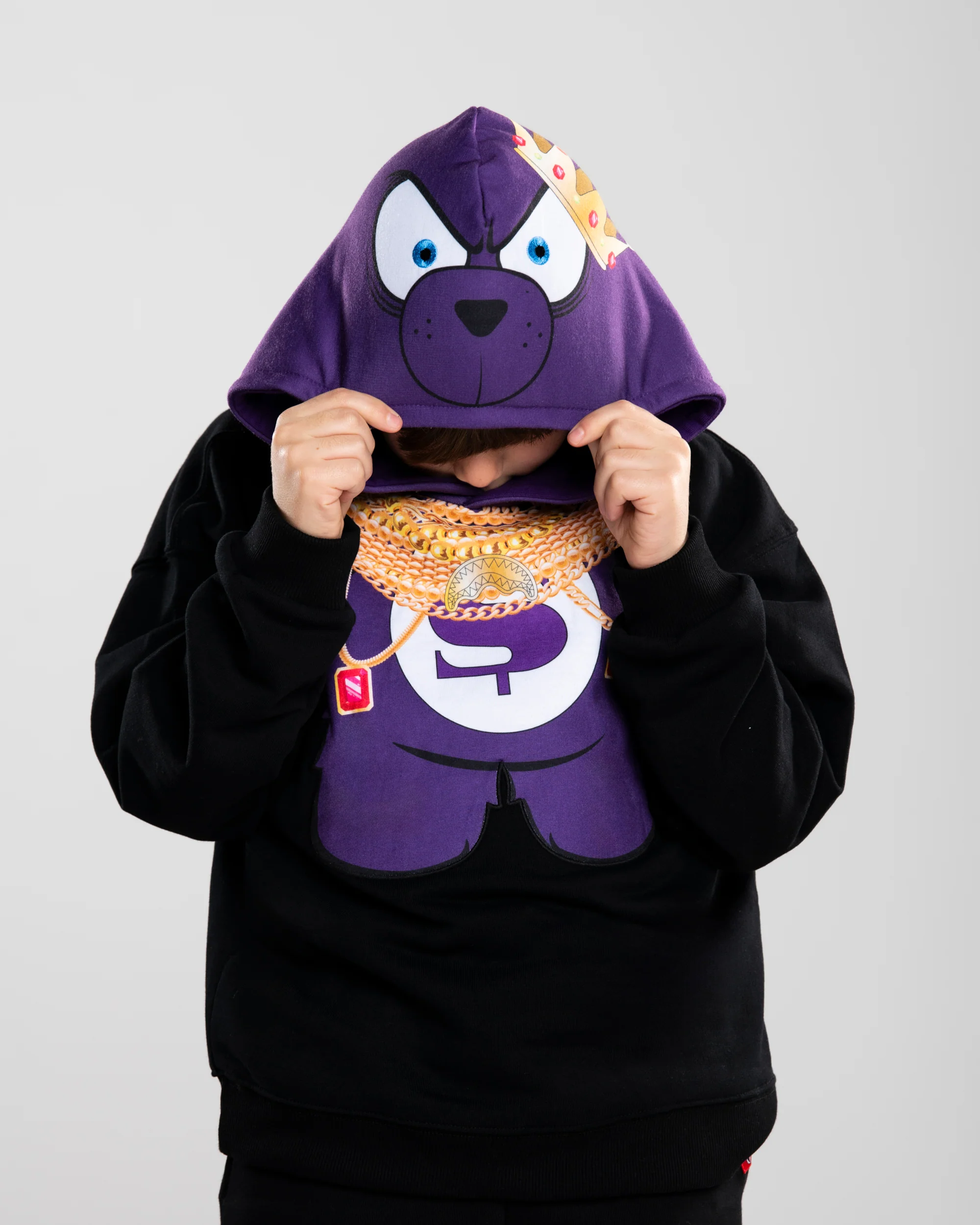 MANY CHAINS BEAR OVER HOODIE - Image 2