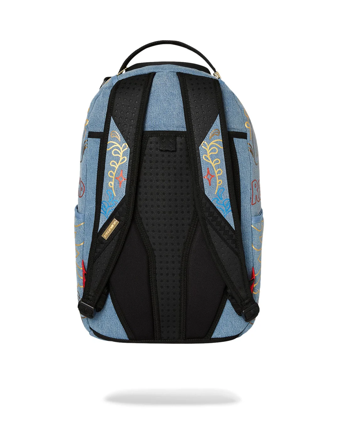 METALLIC PRINTED DENIM SHARK DLXSV BACKPACK - Image 4