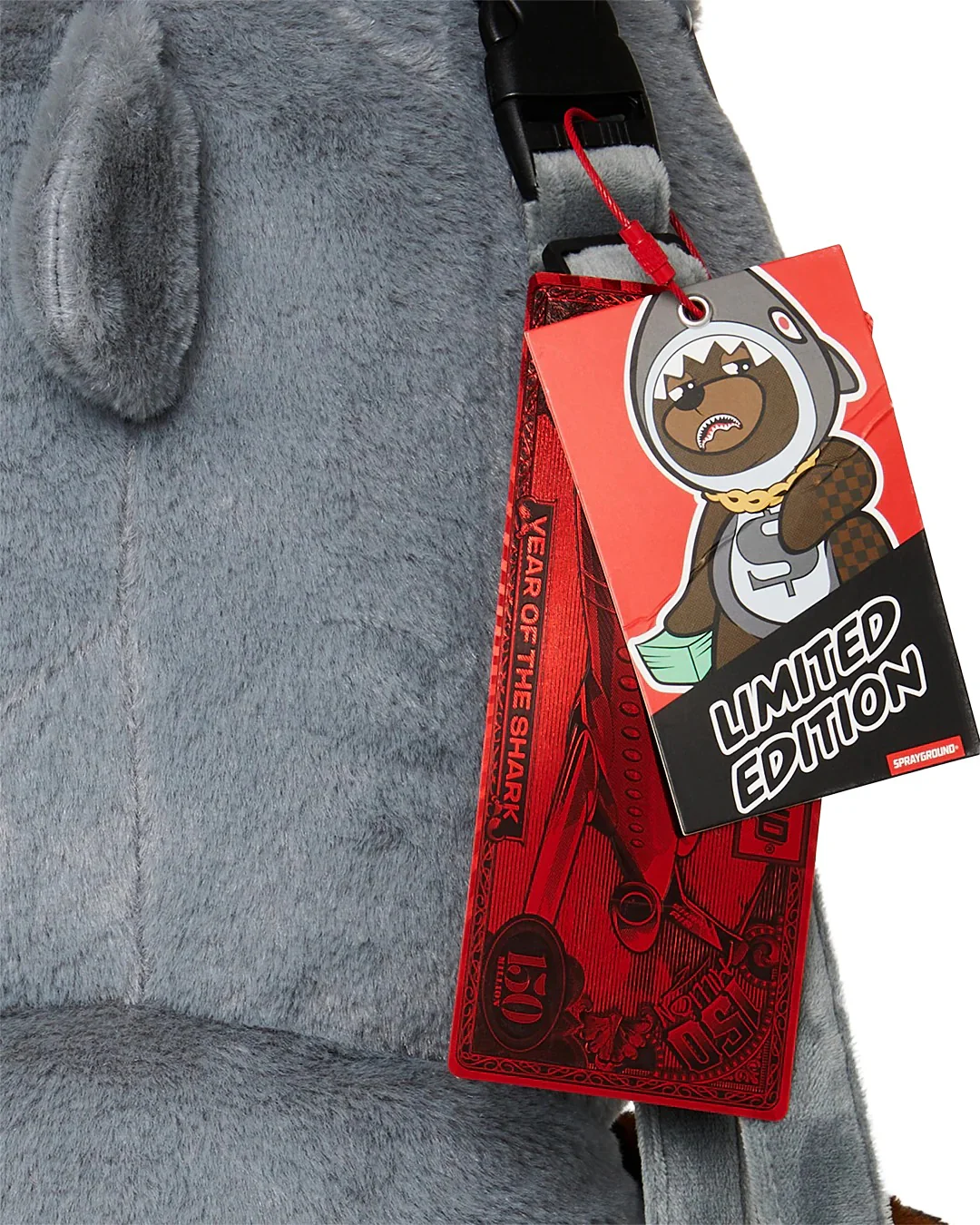 MONEY BEAR IN SHARK COSTUME BEAR BACKPACK - Image 12