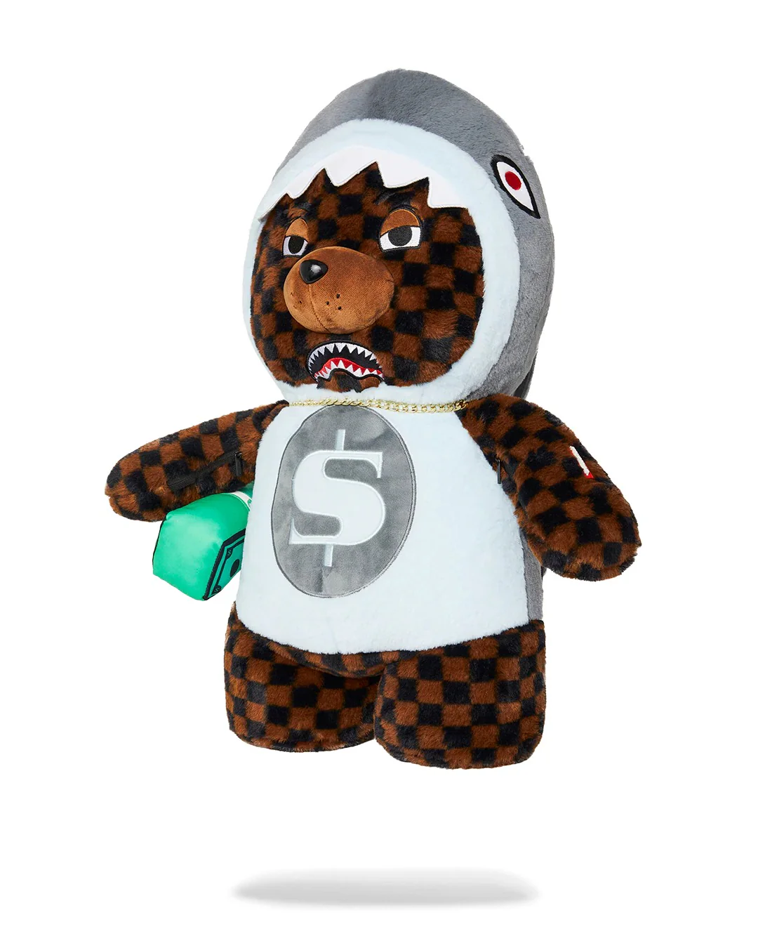 MONEY BEAR IN SHARK COSTUME BEAR BACKPACK - Image 5