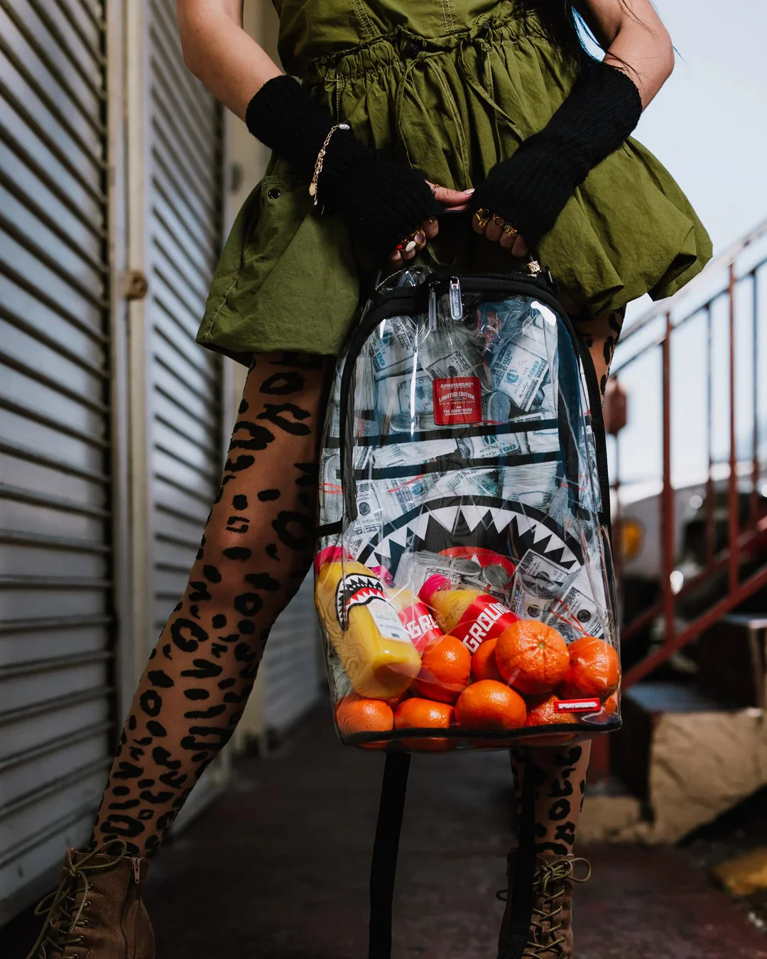 MONEY PILE DLXS CLEAR BACKPACK - Image 2