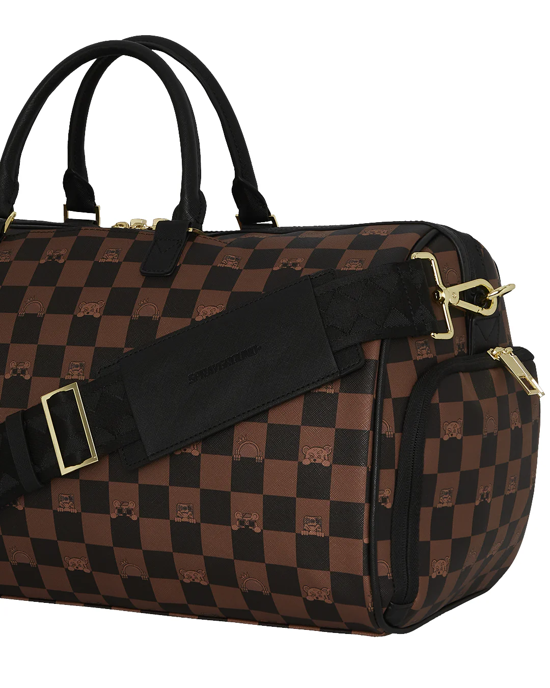 PEEKING CHARACTER CHECK DUFFLE - Image 5