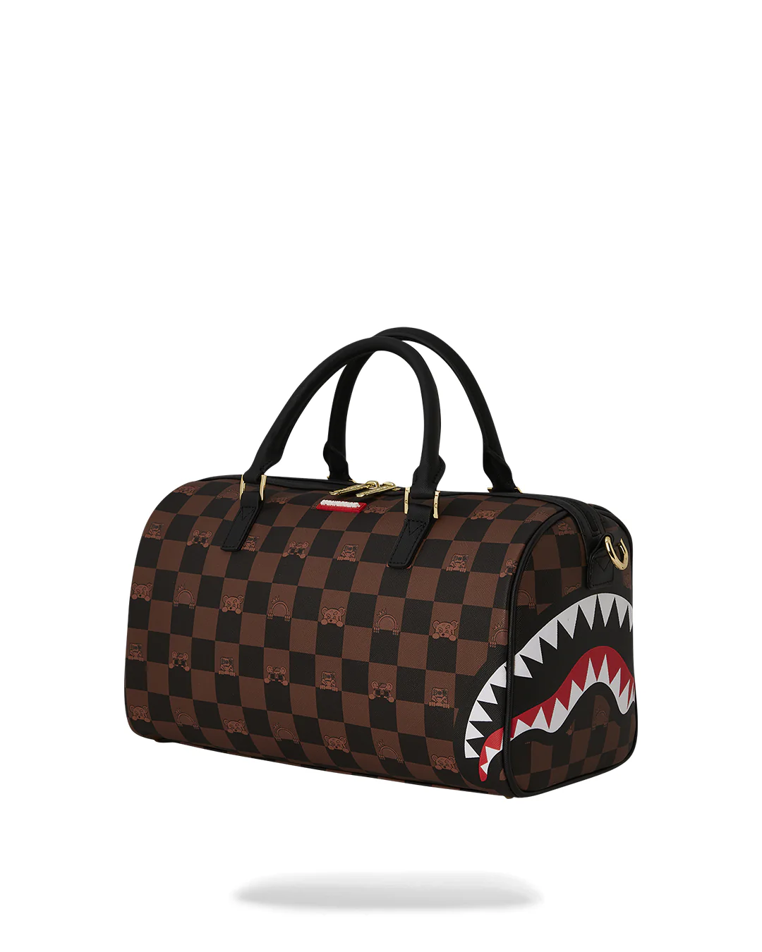 PEEKING CHARACTER CHECK MINI DUFFLE - Image 3