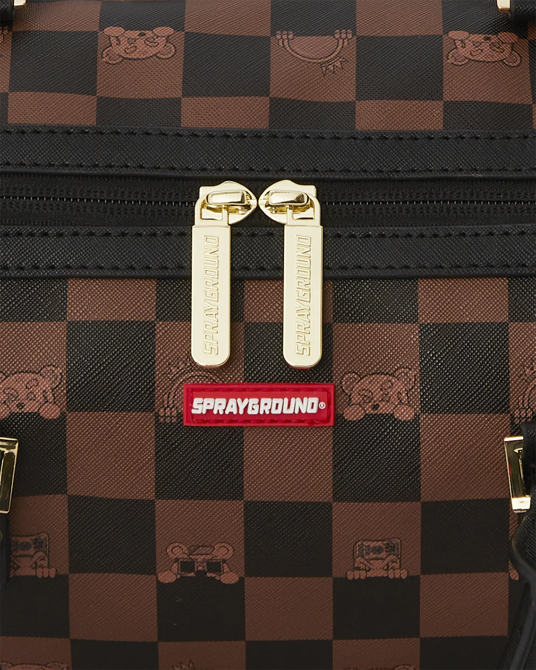 PEEKING CHARACTER CHECK MINI DUFFLE - Image 6