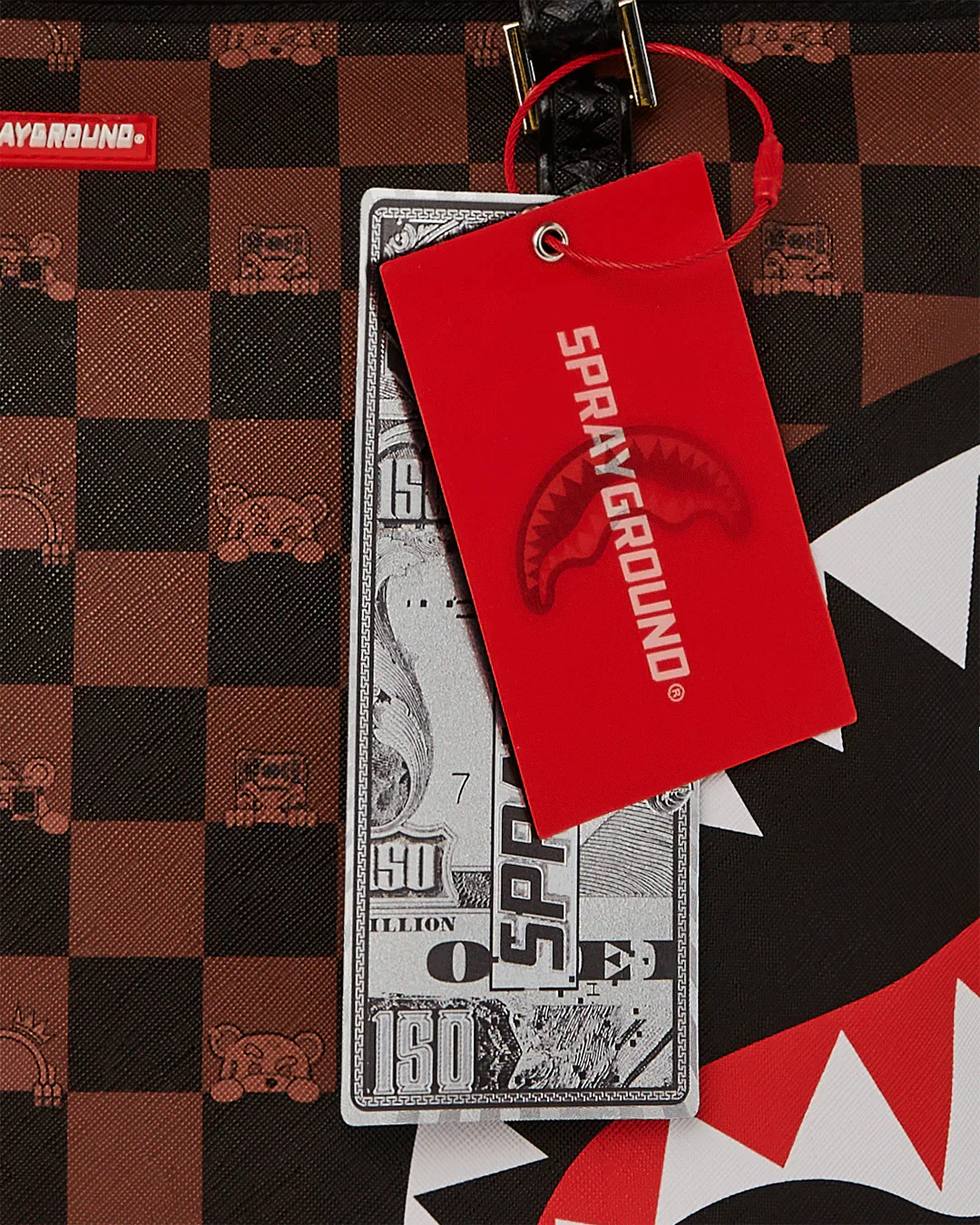 PEEKING CHARACTER CHECK TOTE - Image 9