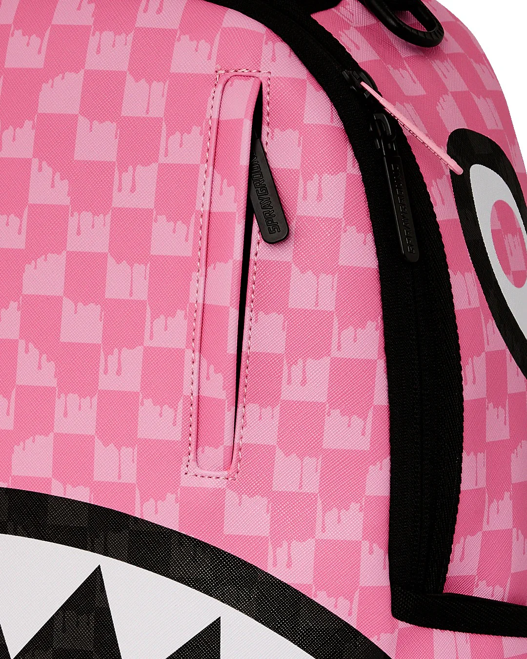 PINK AND BLACK DRIP CHECK DLXSV BACKPACK - Image 11